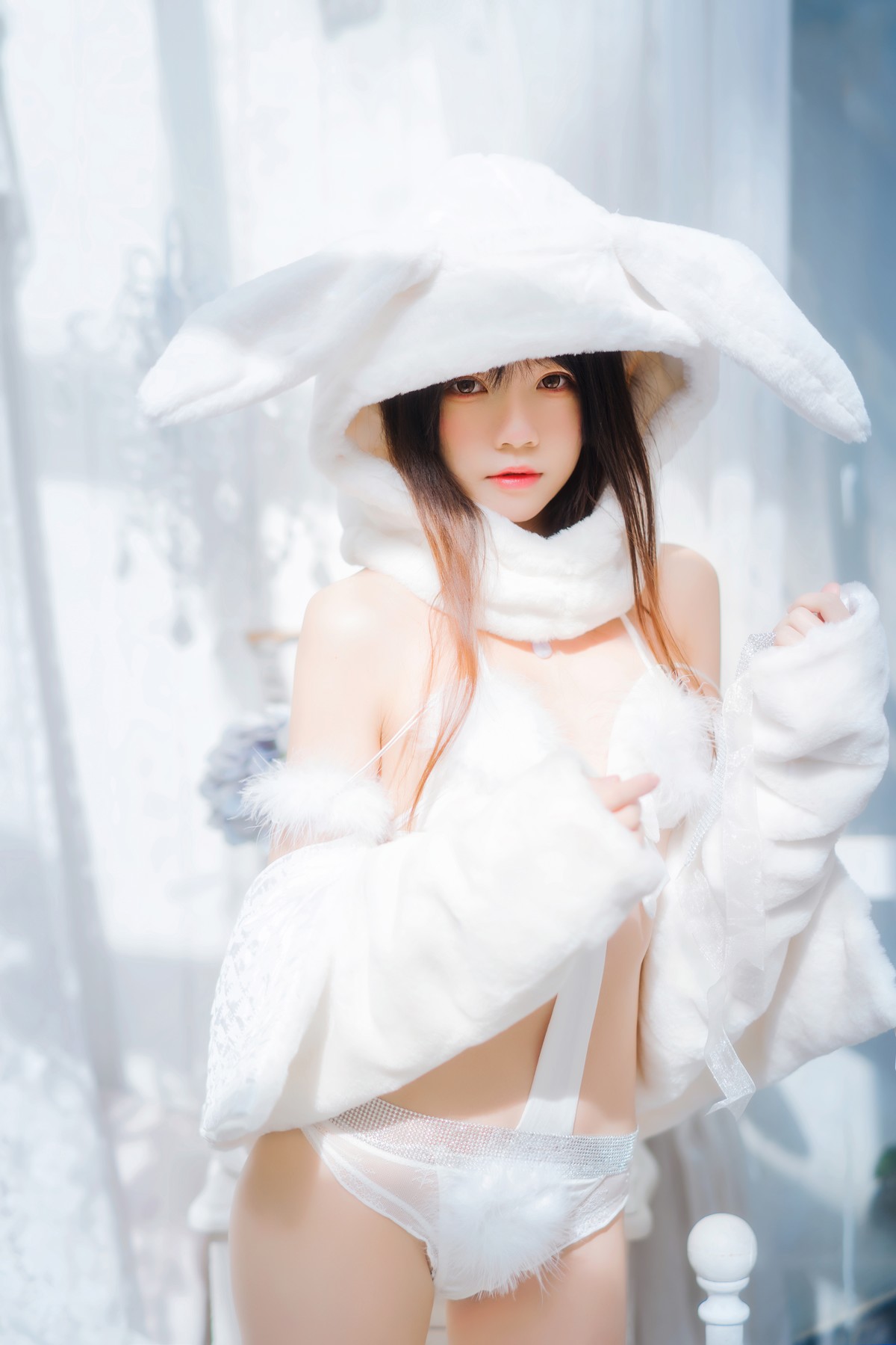 Cosplay 桜桃喵 小白兔 Set.01