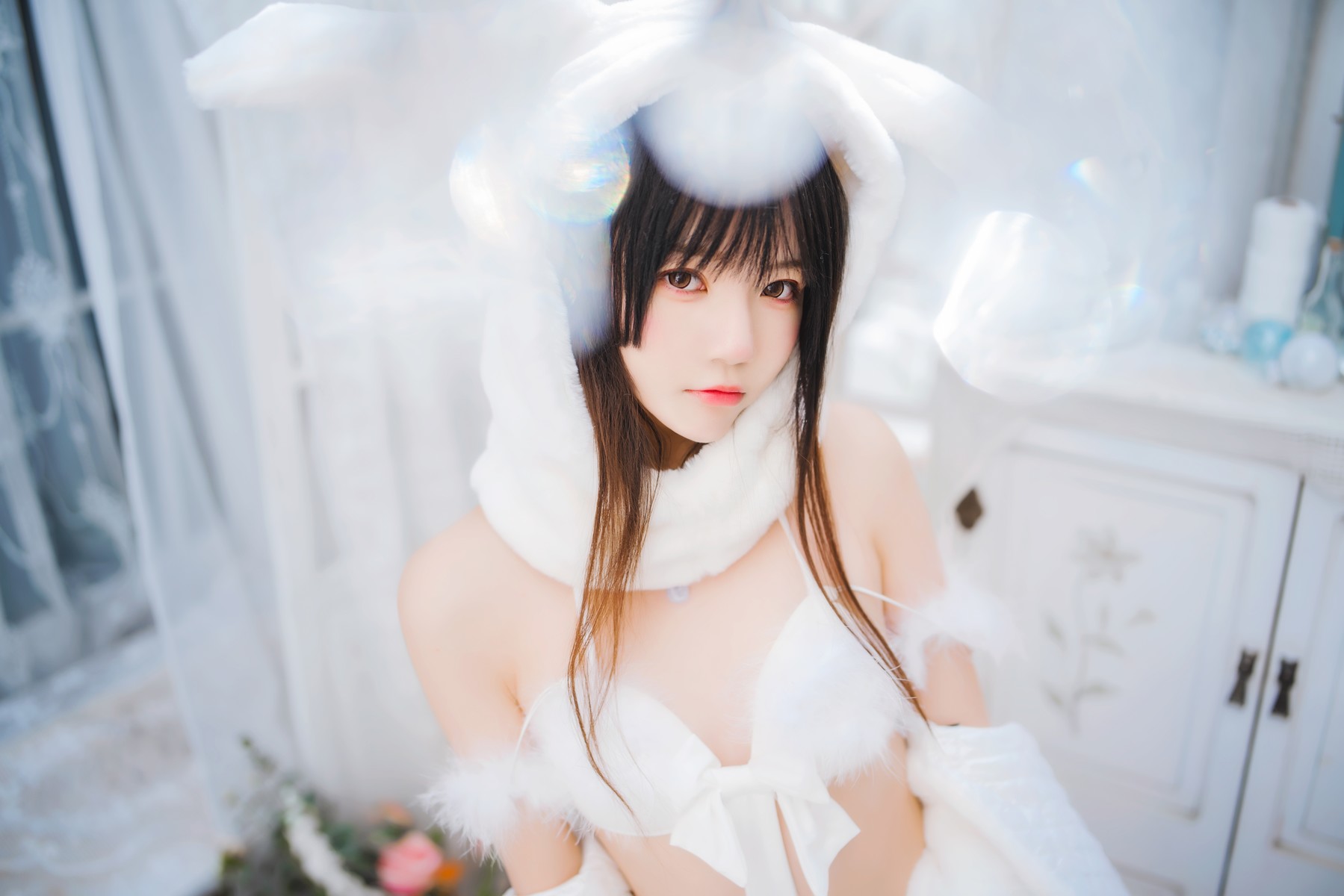 Cosplay 桜桃喵 小白兔 Set.01