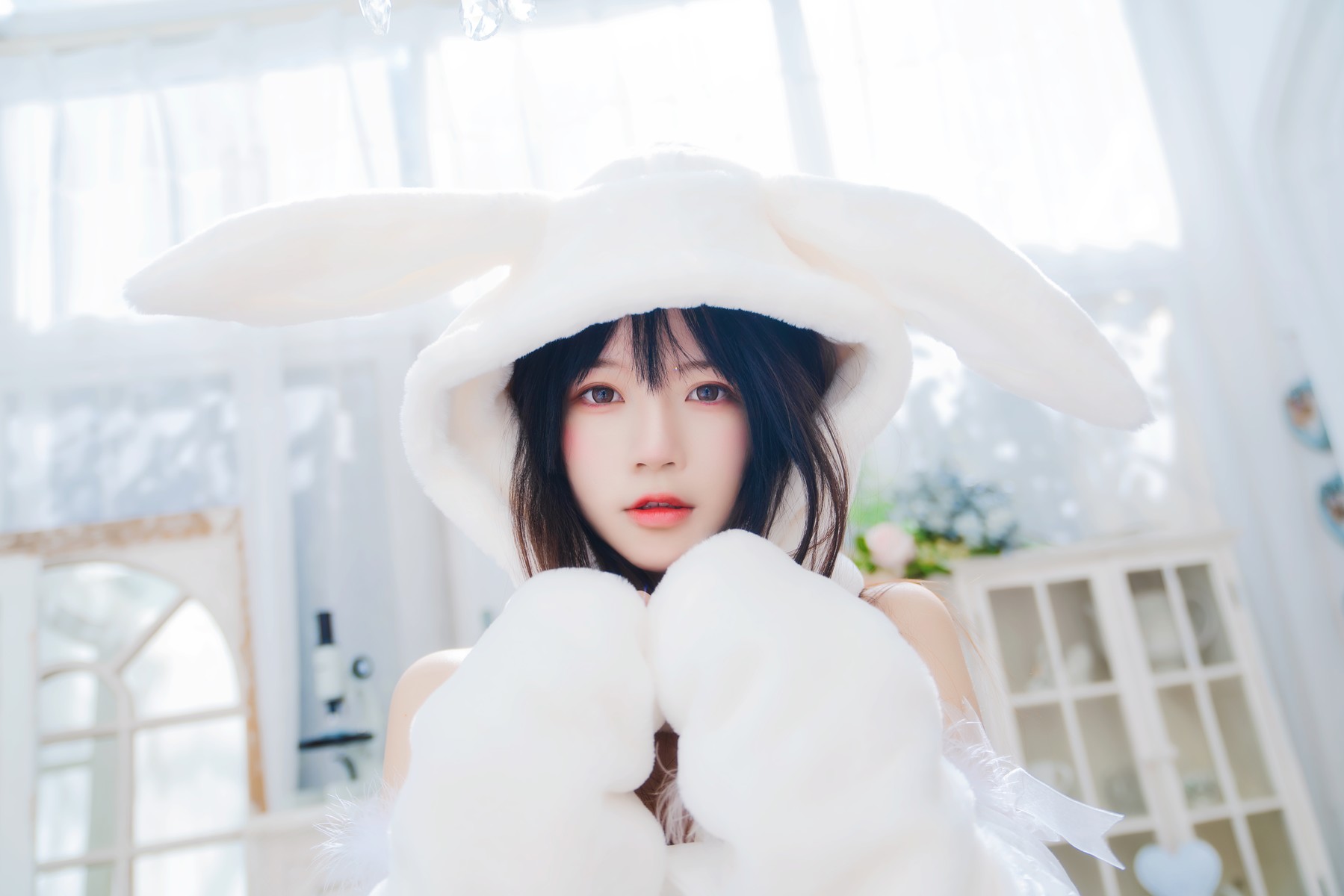 Cosplay 桜桃喵 小白兔 Set.01