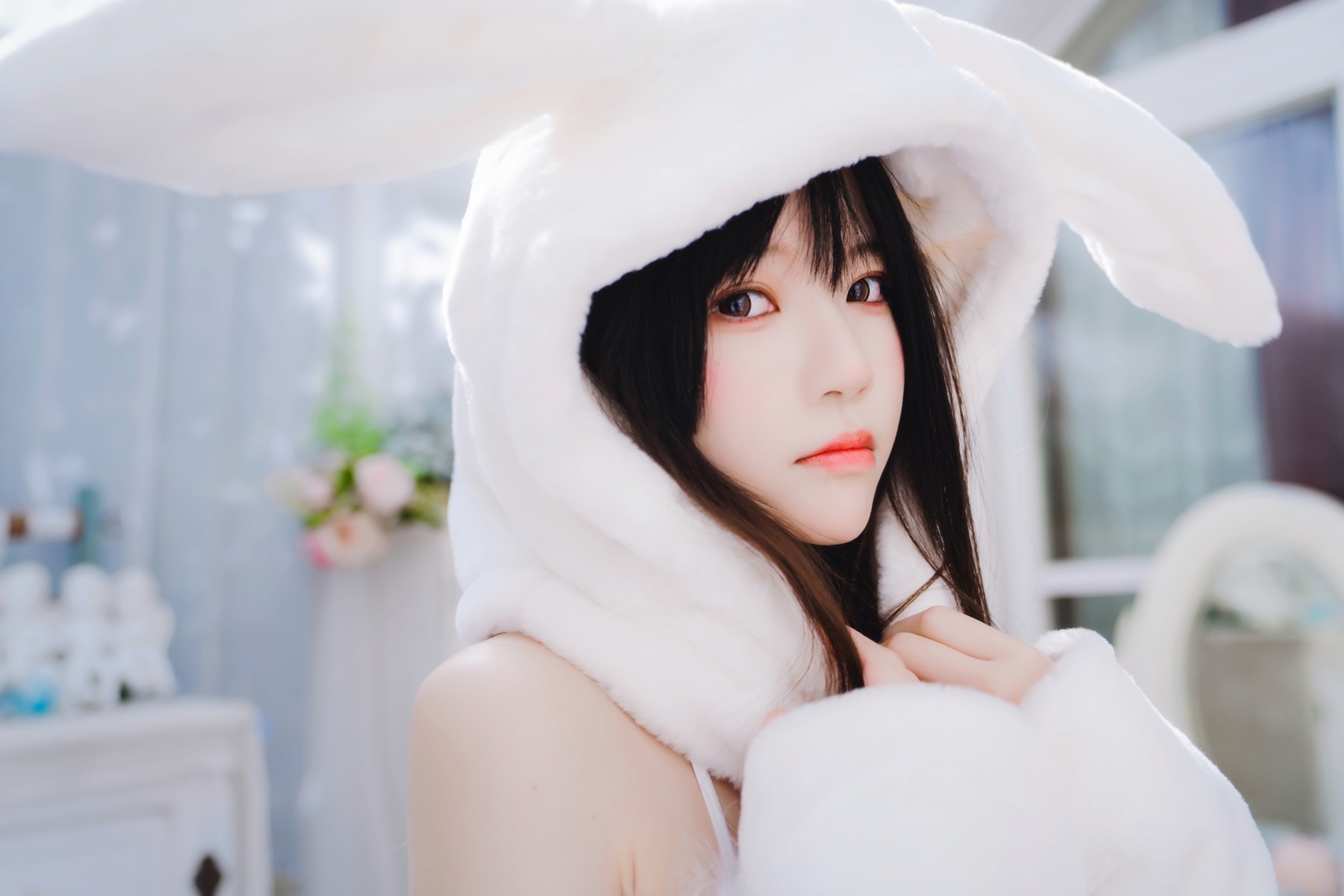 Cosplay 桜桃喵 小白兔 Set.01