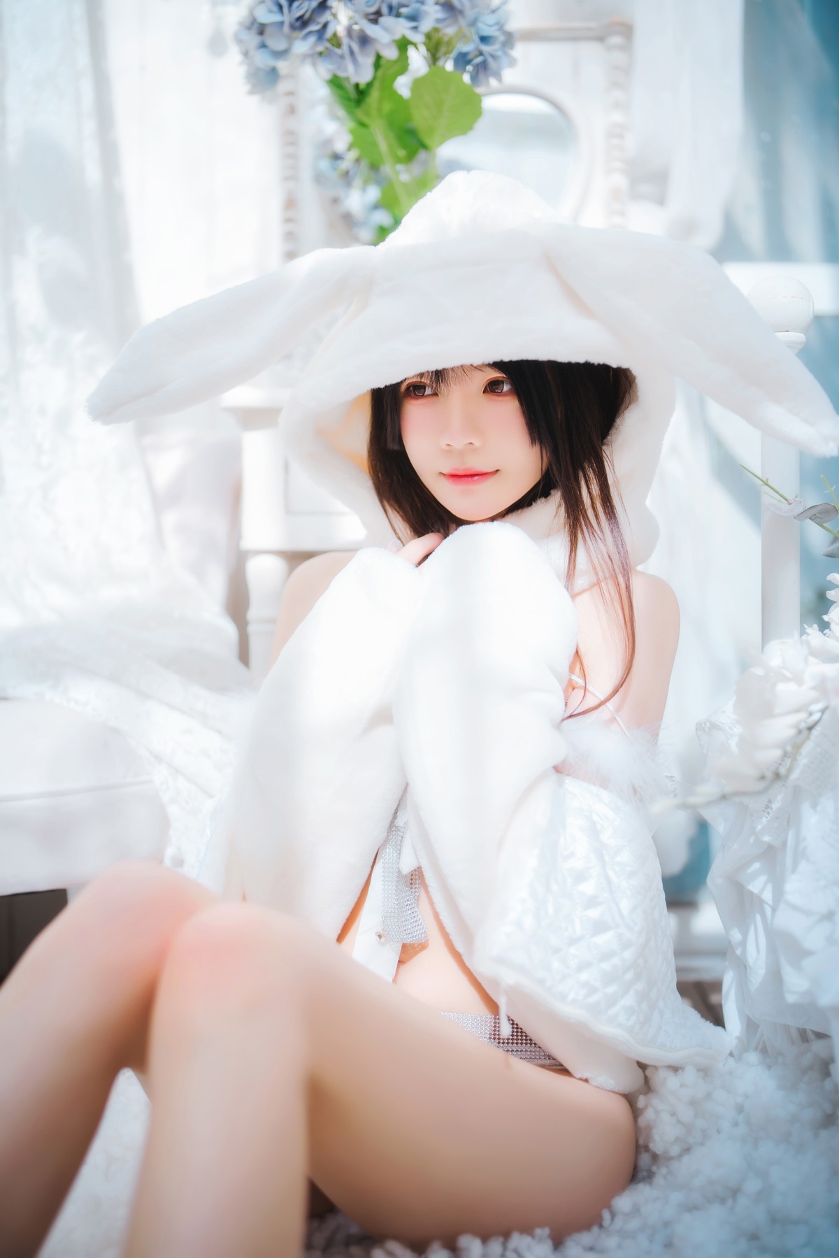 Cosplay 桜桃喵 小白兔 Set.01