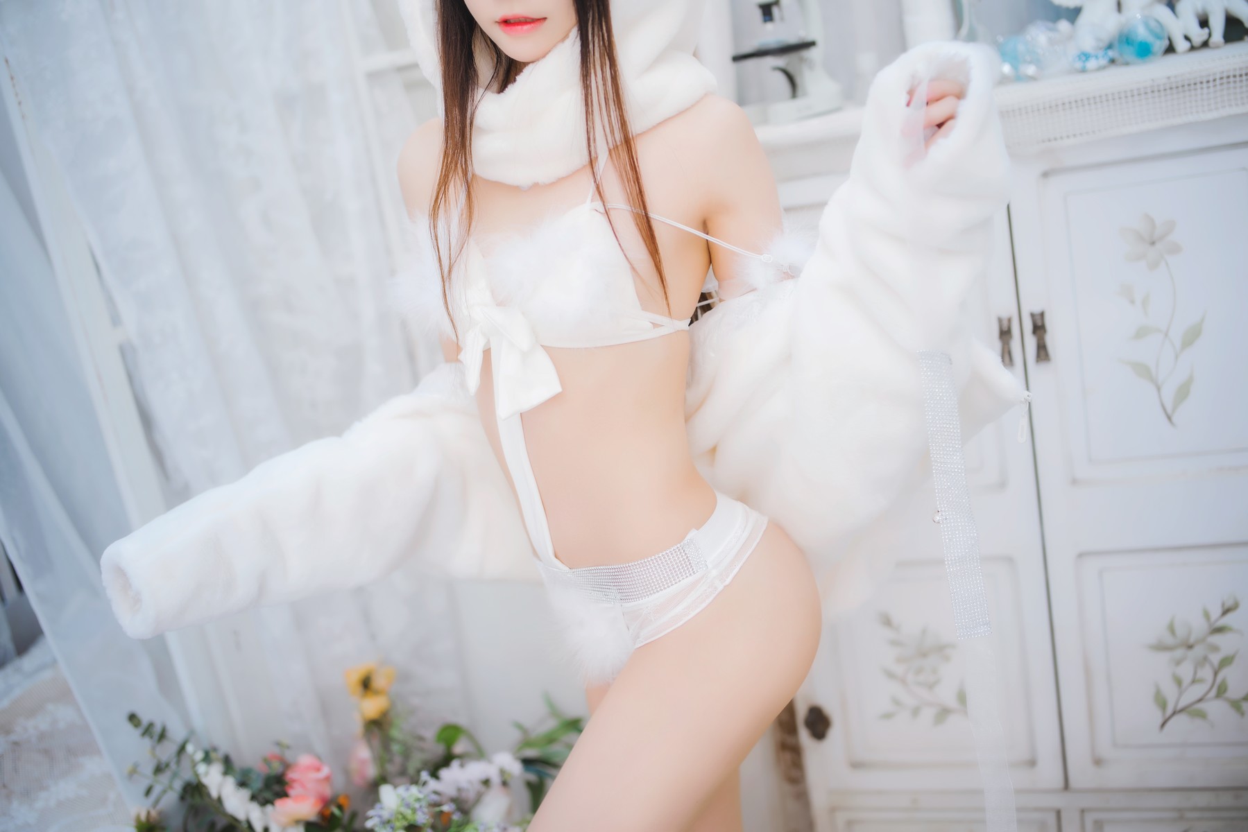 Cosplay 桜桃喵 小白兔 Set.01