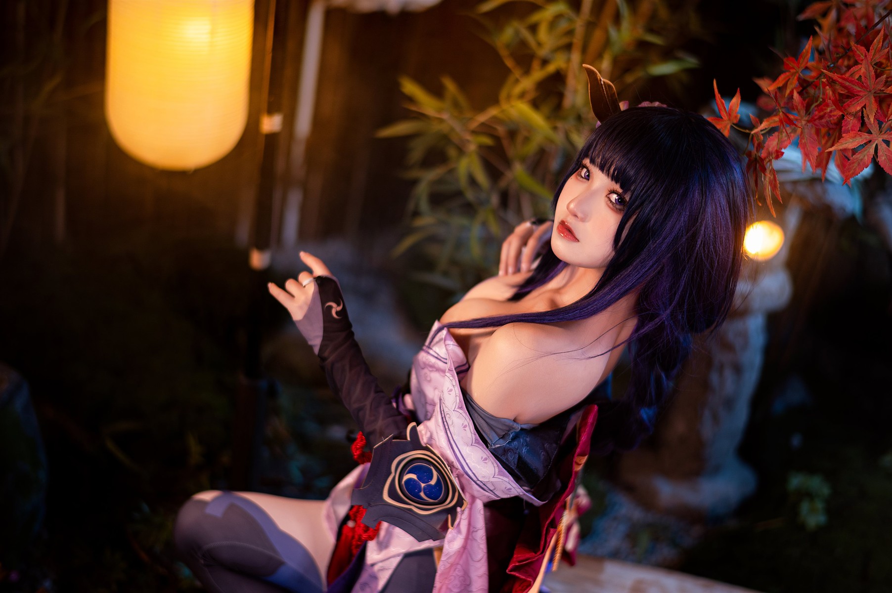 Cosplay 伊喵君 景三 八重 雷神 双倍快乐