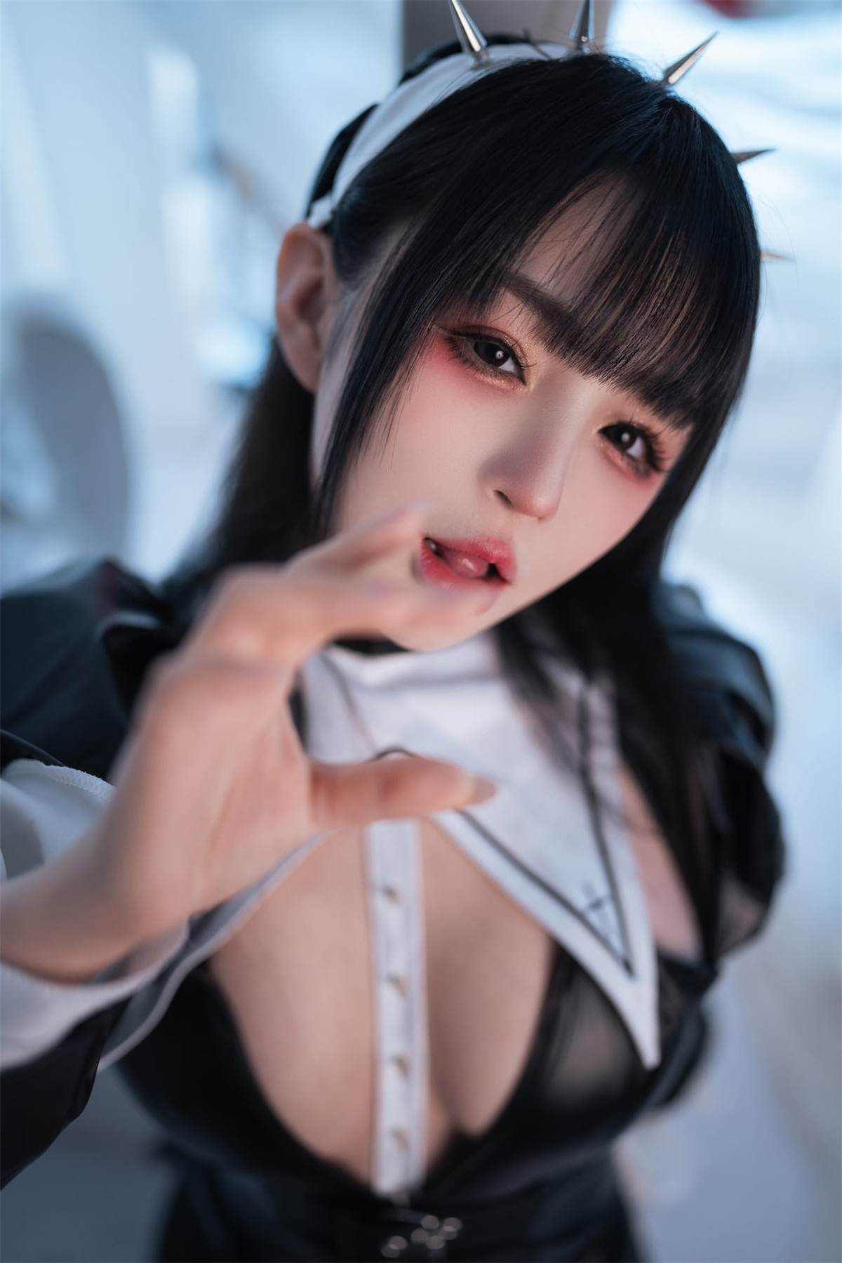 Cosplay 桜井宁宁 皮衣修女