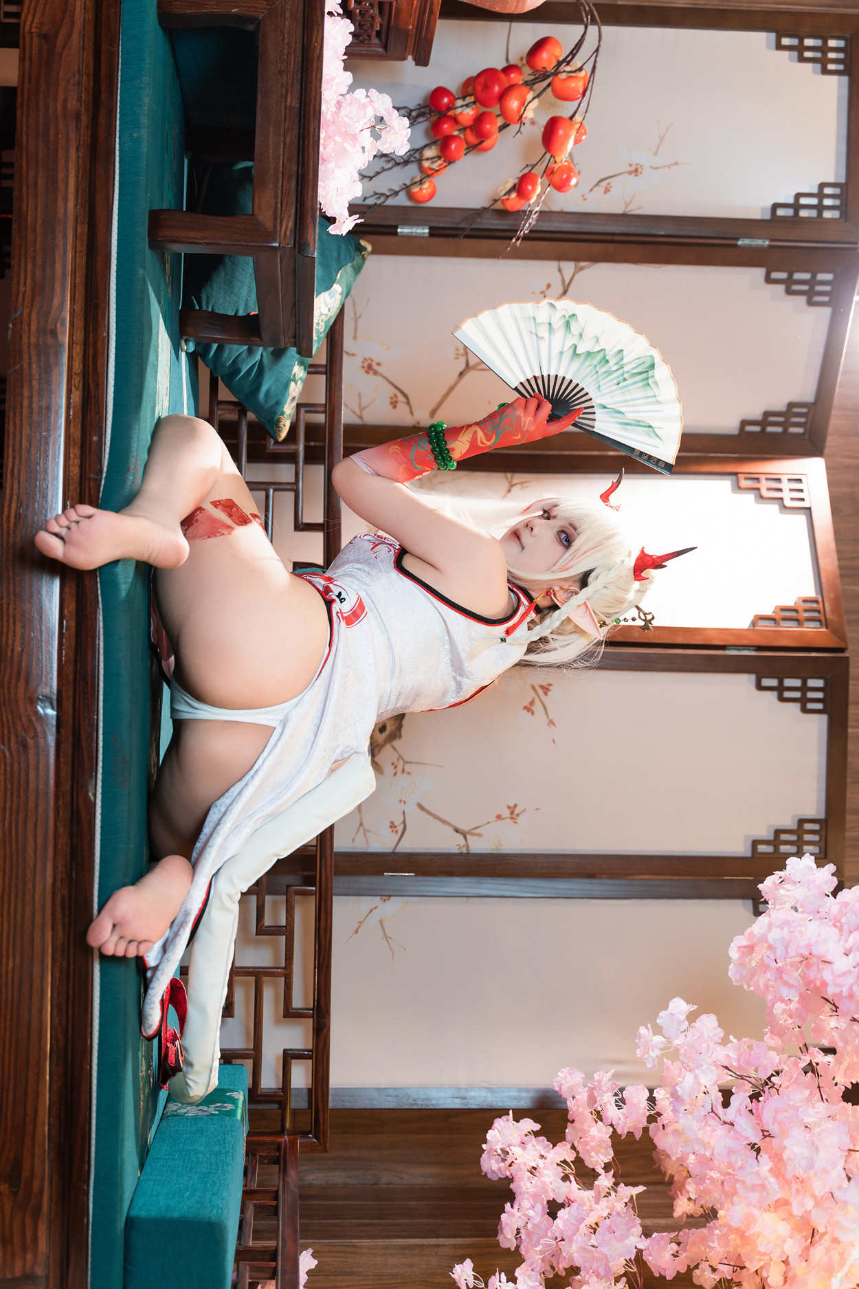 Cosplay 小和甜酒 & 橙风千雅 明日方舟年夕中式双人御守 Set.01