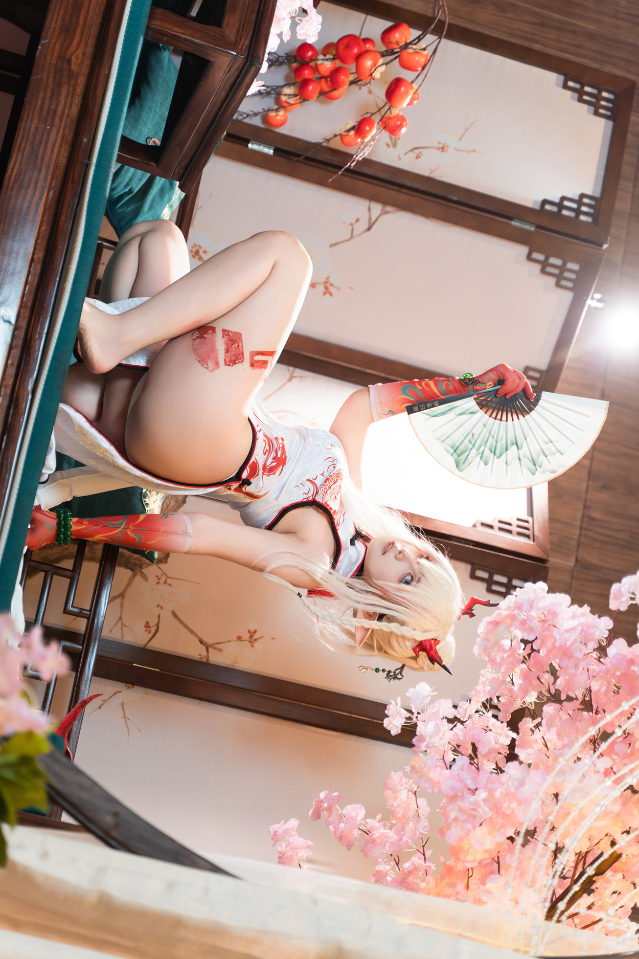 Cosplay 小和甜酒 & 橙风千雅 明日方舟年夕中式双人御守 Set.01