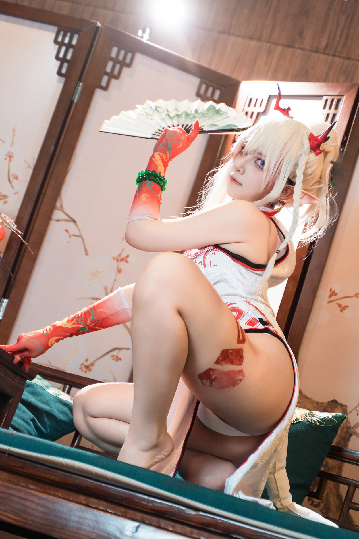 Cosplay 小和甜酒 & 橙风千雅 明日方舟年夕中式双人御守 Set.01