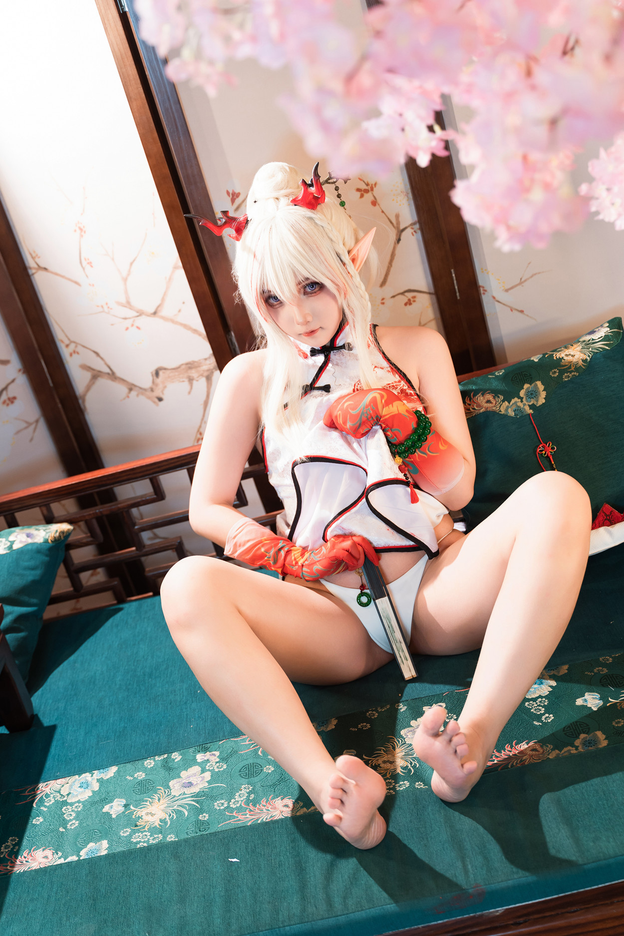 Cosplay 小和甜酒 & 橙风千雅 明日方舟年夕中式双人御守 Set.01