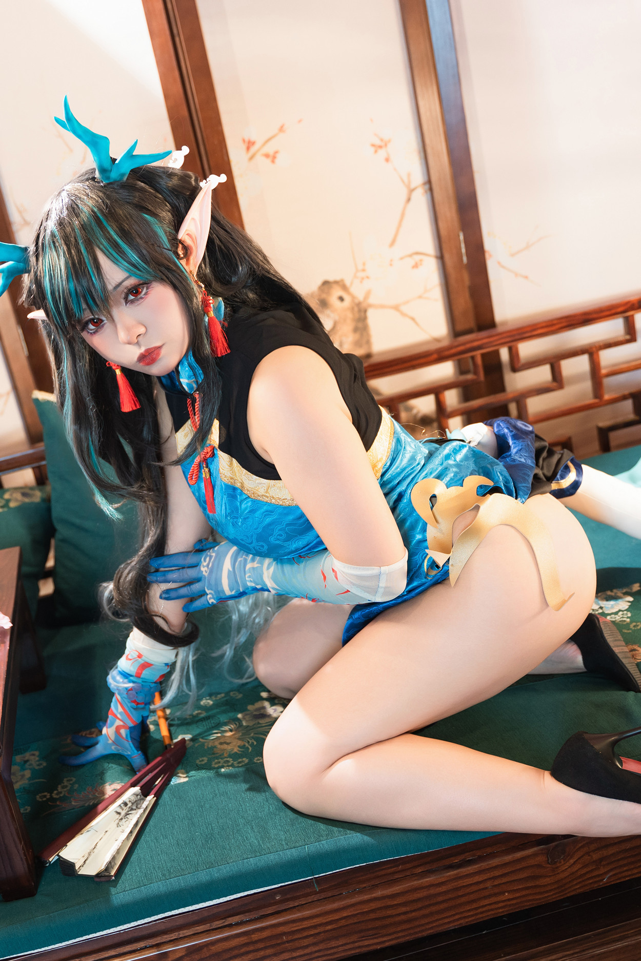 Cosplay 小和甜酒 & 橙风千雅 明日方舟年夕中式双人御守 Set.02