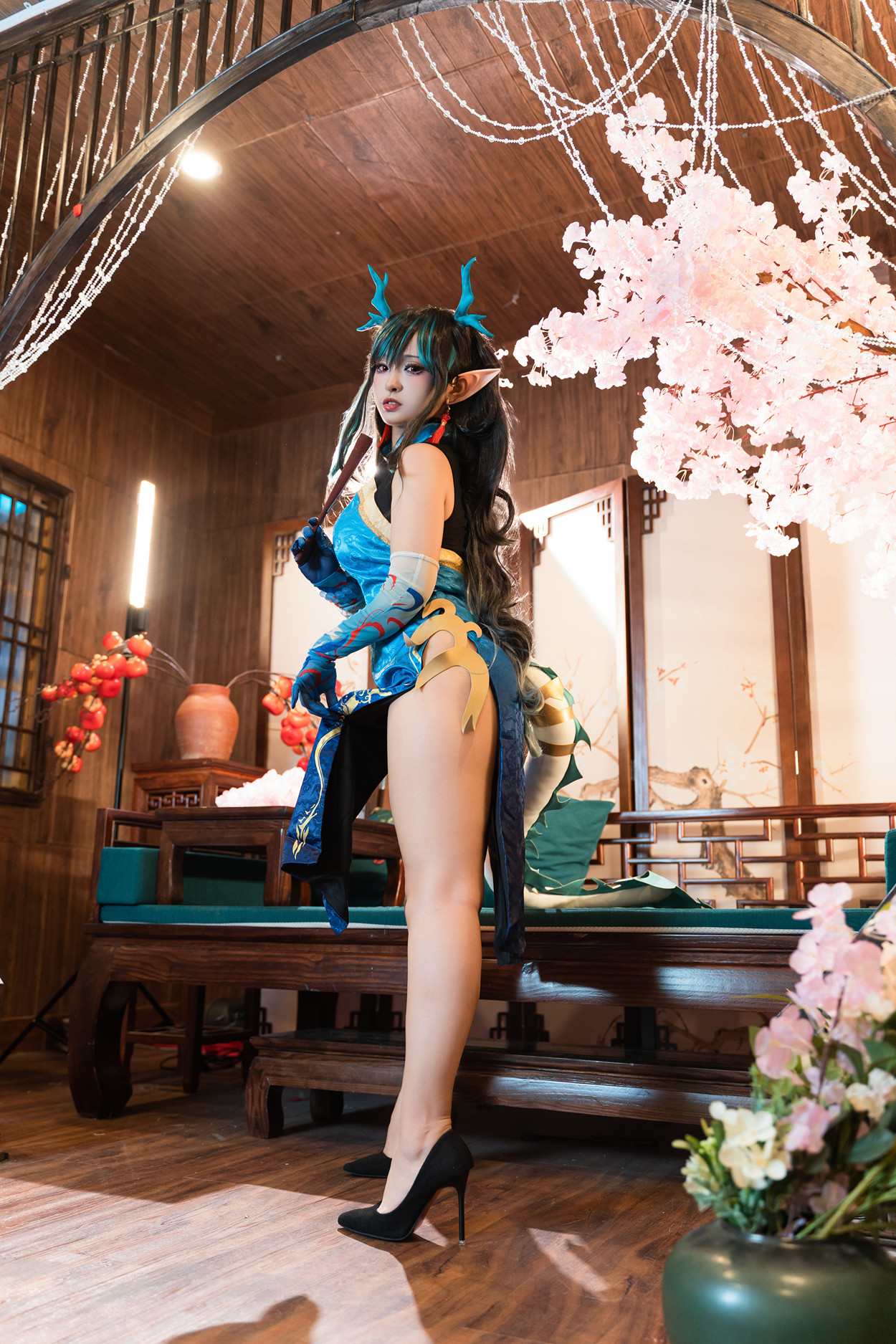 Cosplay 小和甜酒 & 橙风千雅 明日方舟年夕中式双人御守 Set.02