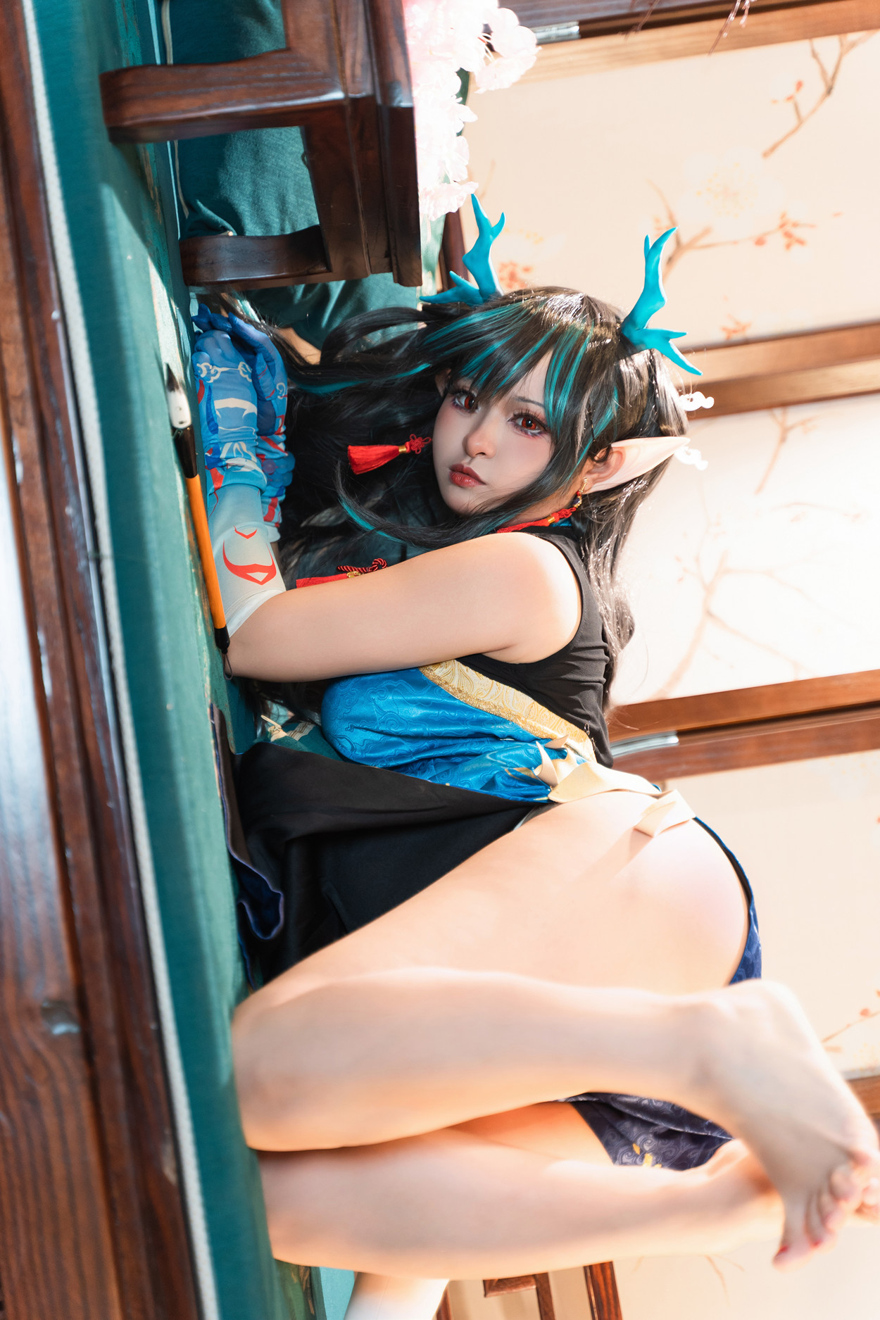Cosplay 小和甜酒 & 橙风千雅 明日方舟年夕中式双人御守 Set.02
