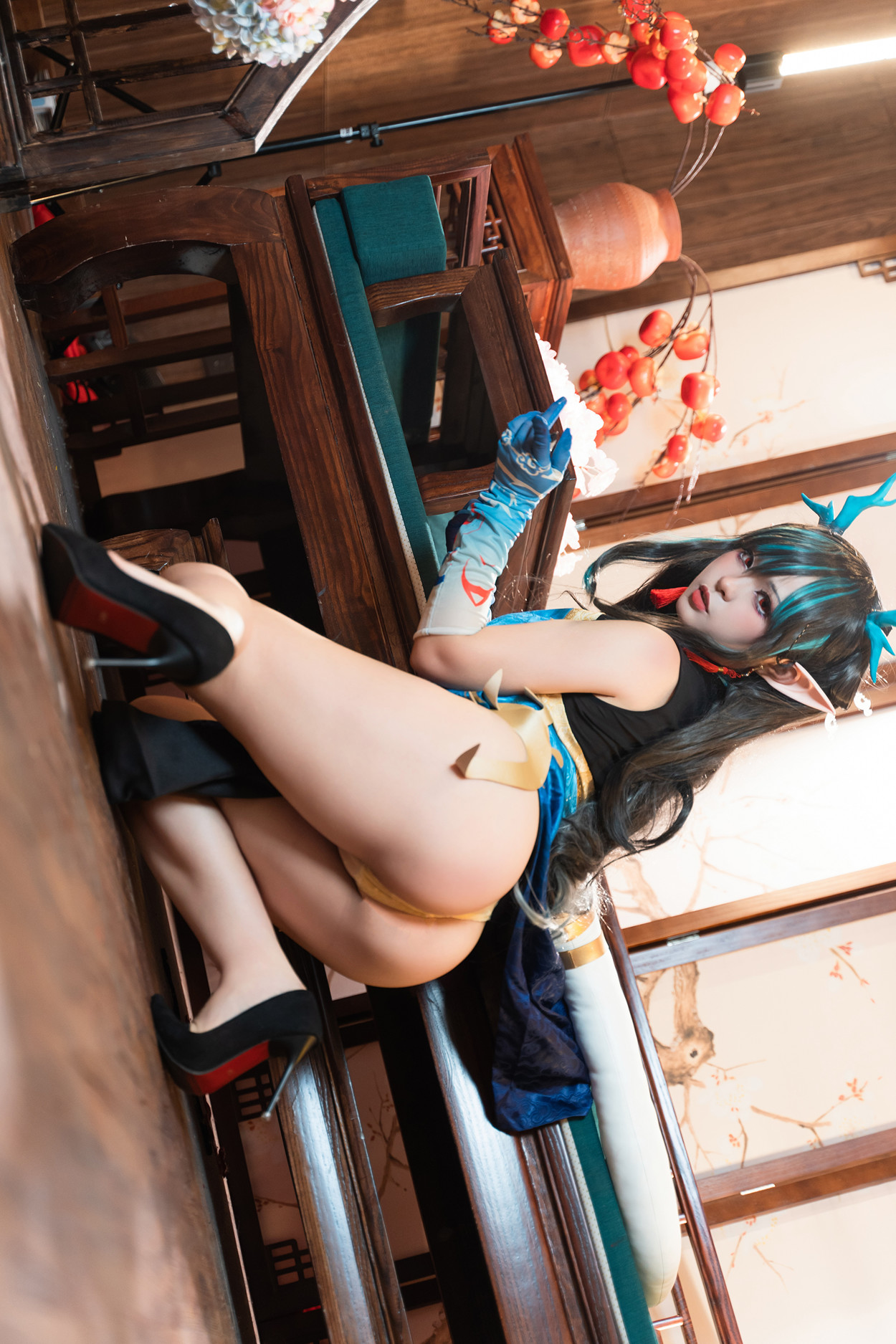 Cosplay 小和甜酒 & 橙风千雅 明日方舟年夕中式双人御守 Set.02