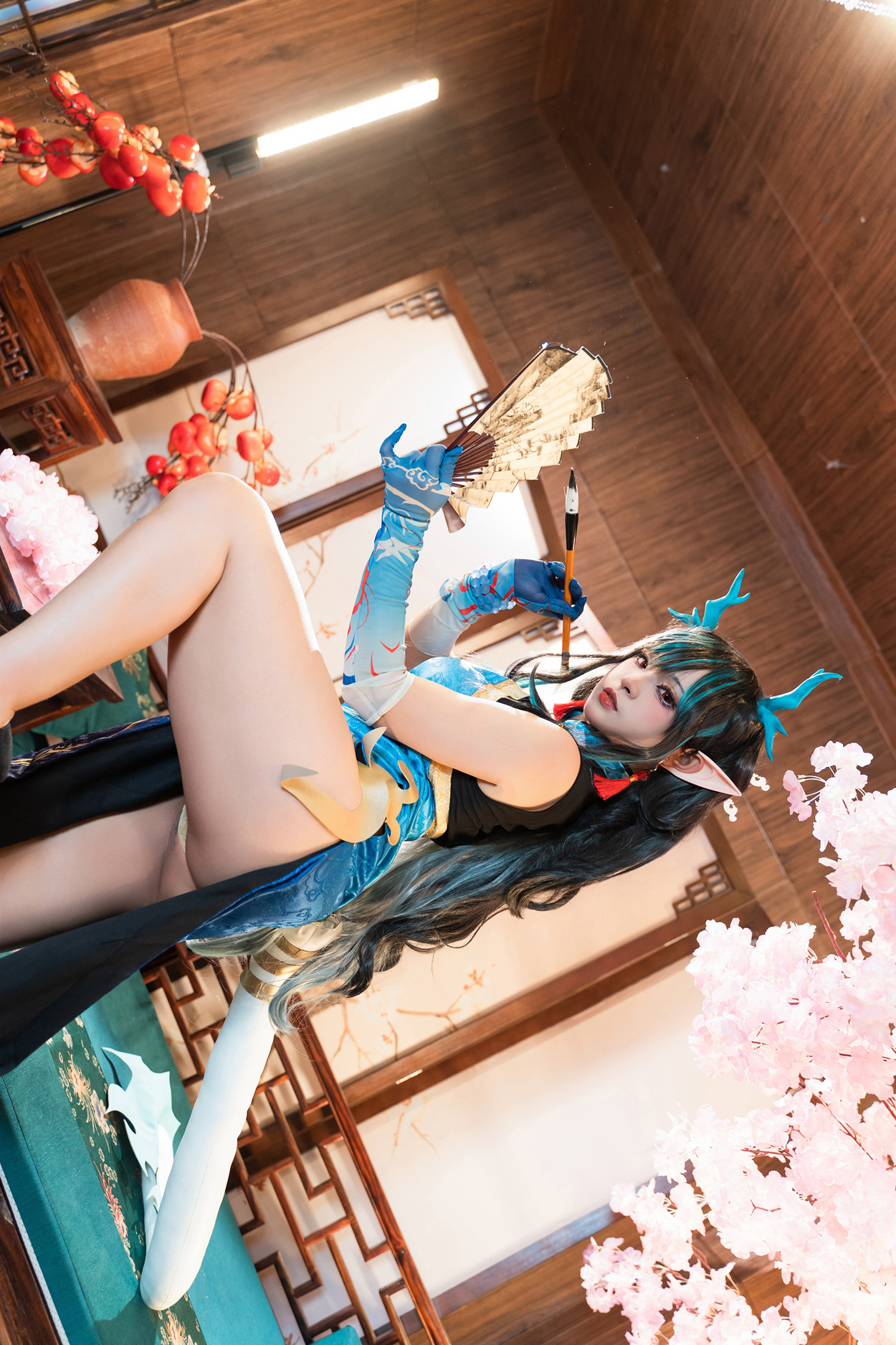 Cosplay 小和甜酒 & 橙风千雅 明日方舟年夕中式双人御守 Set.02