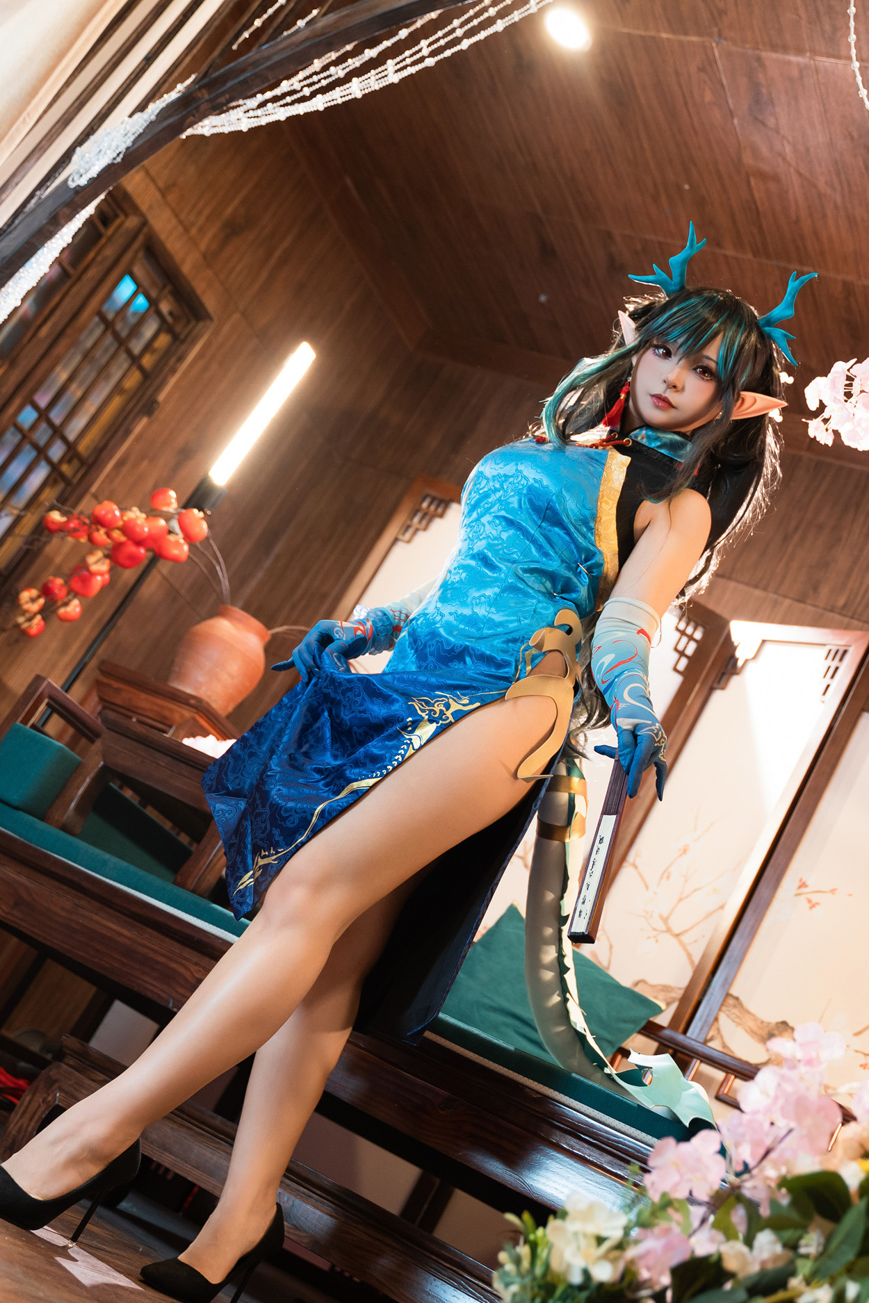 Cosplay 小和甜酒 & 橙风千雅 明日方舟年夕中式双人御守 Set.02