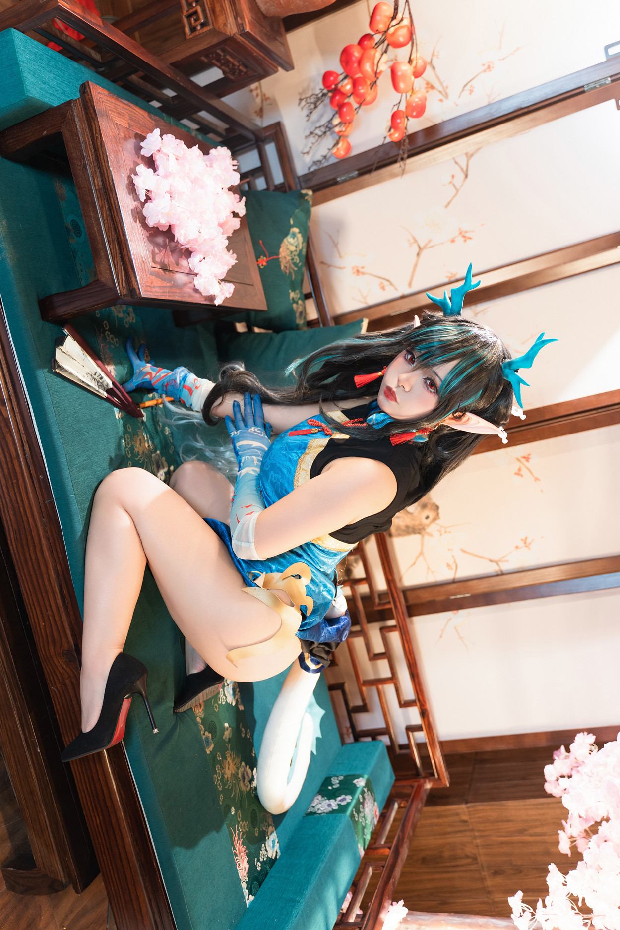 Cosplay 小和甜酒 & 橙风千雅 明日方舟年夕中式双人御守 Set.02