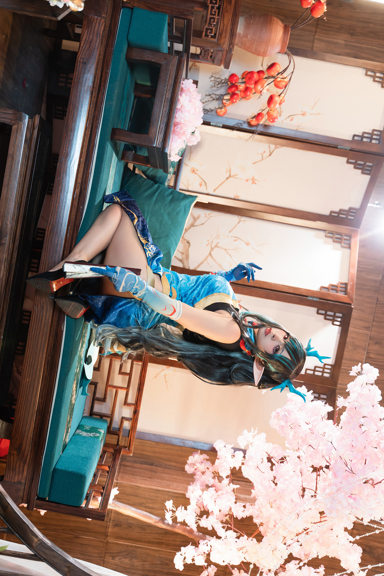 Cosplay 小和甜酒 & 橙风千雅 明日方舟年夕中式双人御守 Set.03