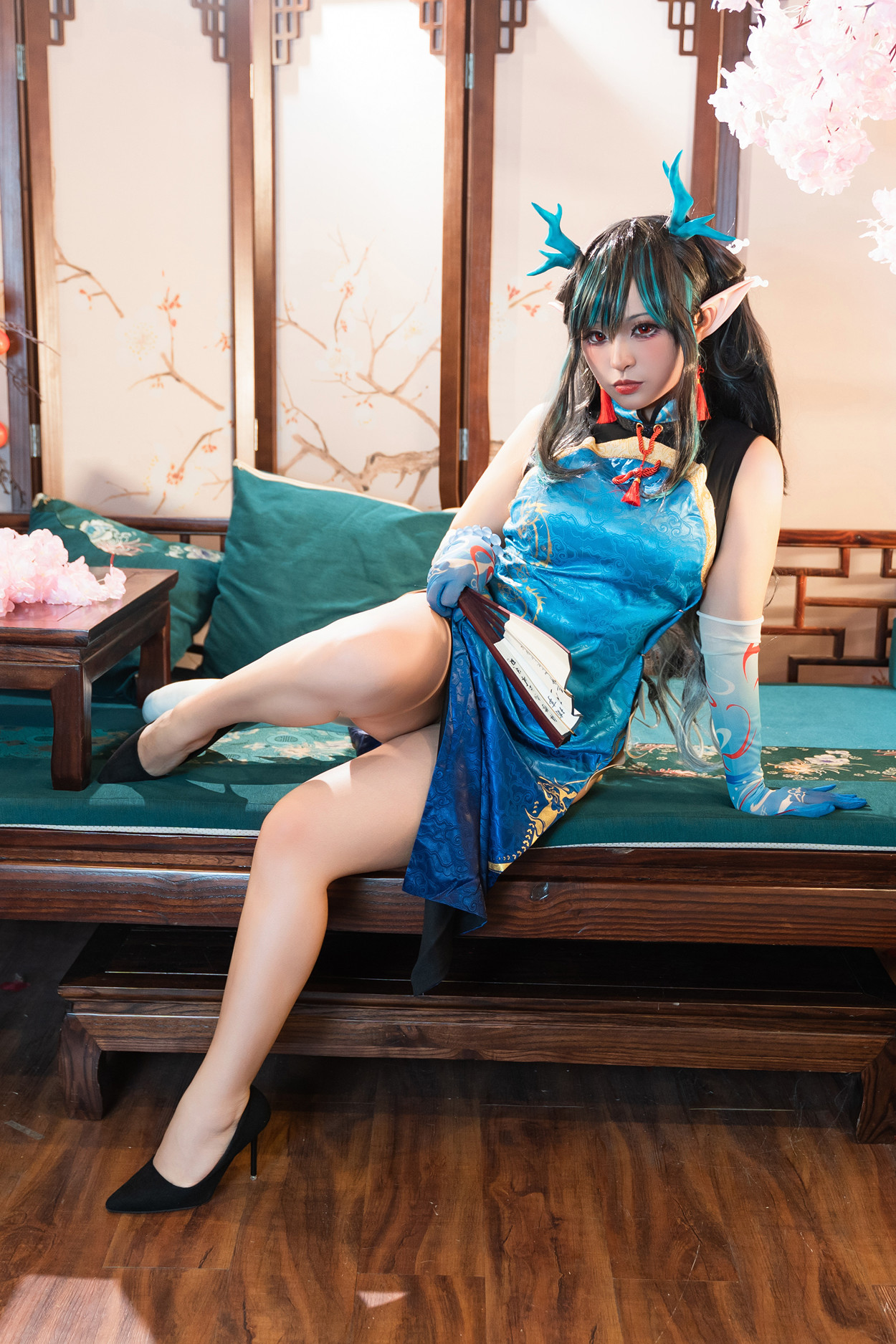 Cosplay 小和甜酒 & 橙风千雅 明日方舟年夕中式双人御守 Set.03
