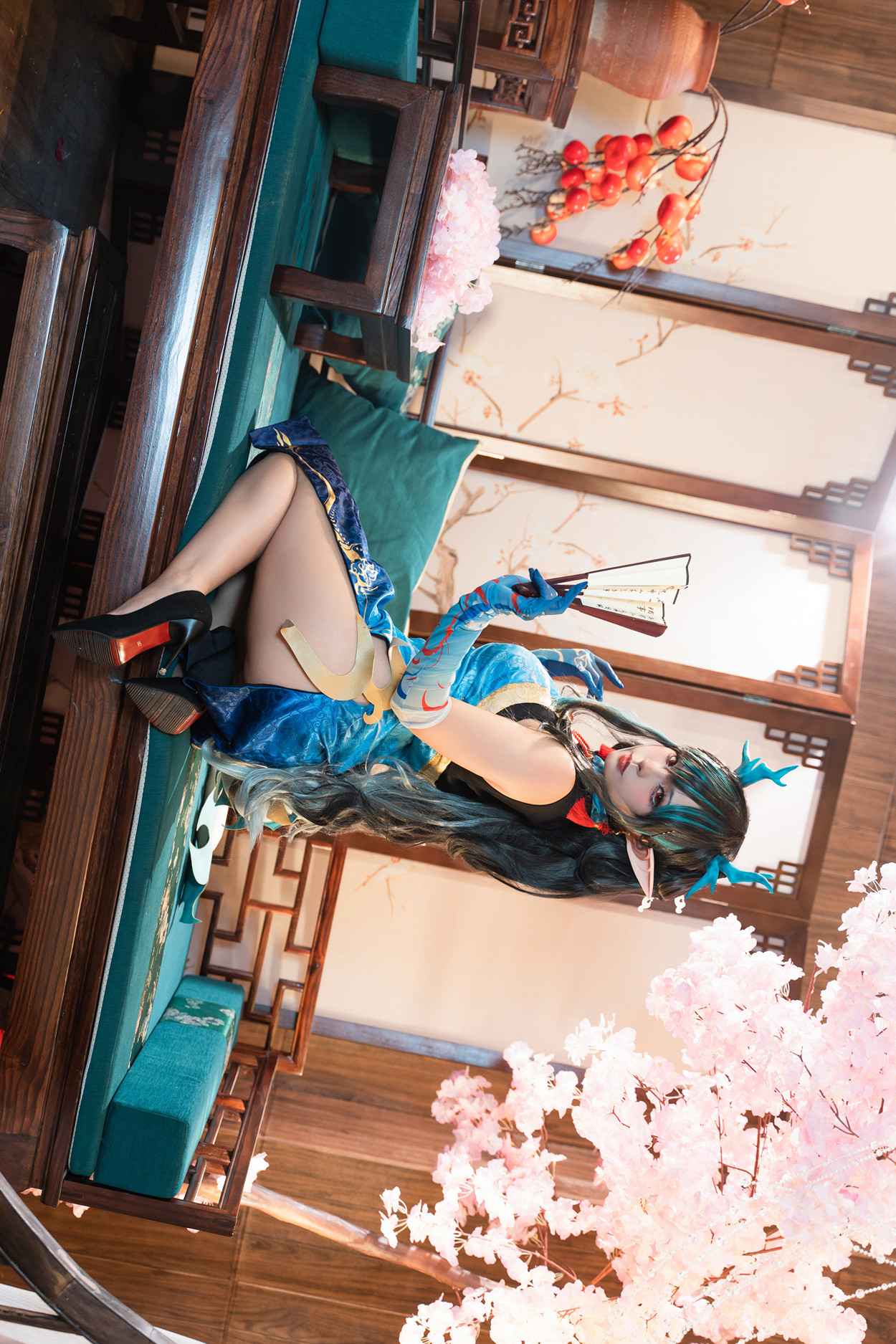 Cosplay 小和甜酒 & 橙风千雅 明日方舟年夕中式双人御守 Set.03
