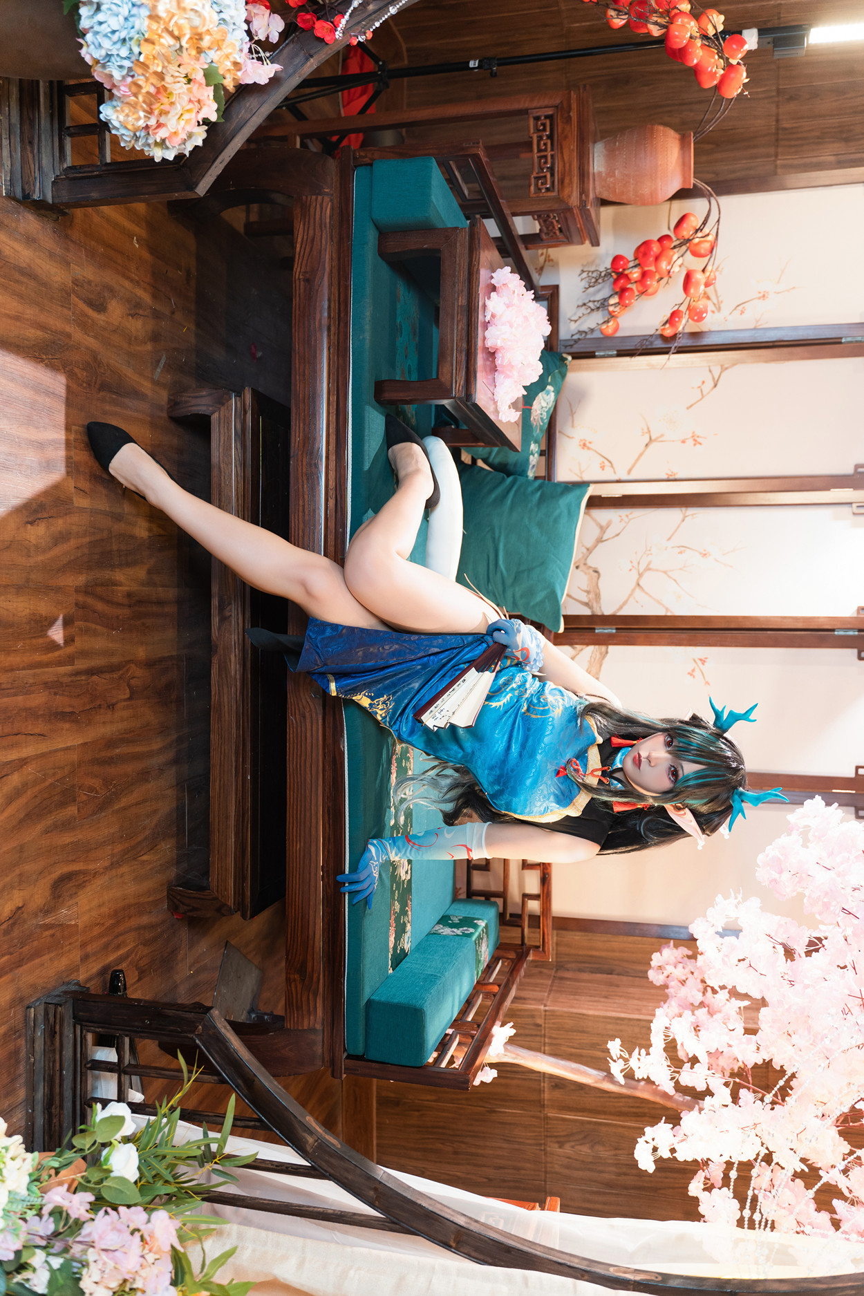 Cosplay 小和甜酒 & 橙风千雅 明日方舟年夕中式双人御守 Set.03