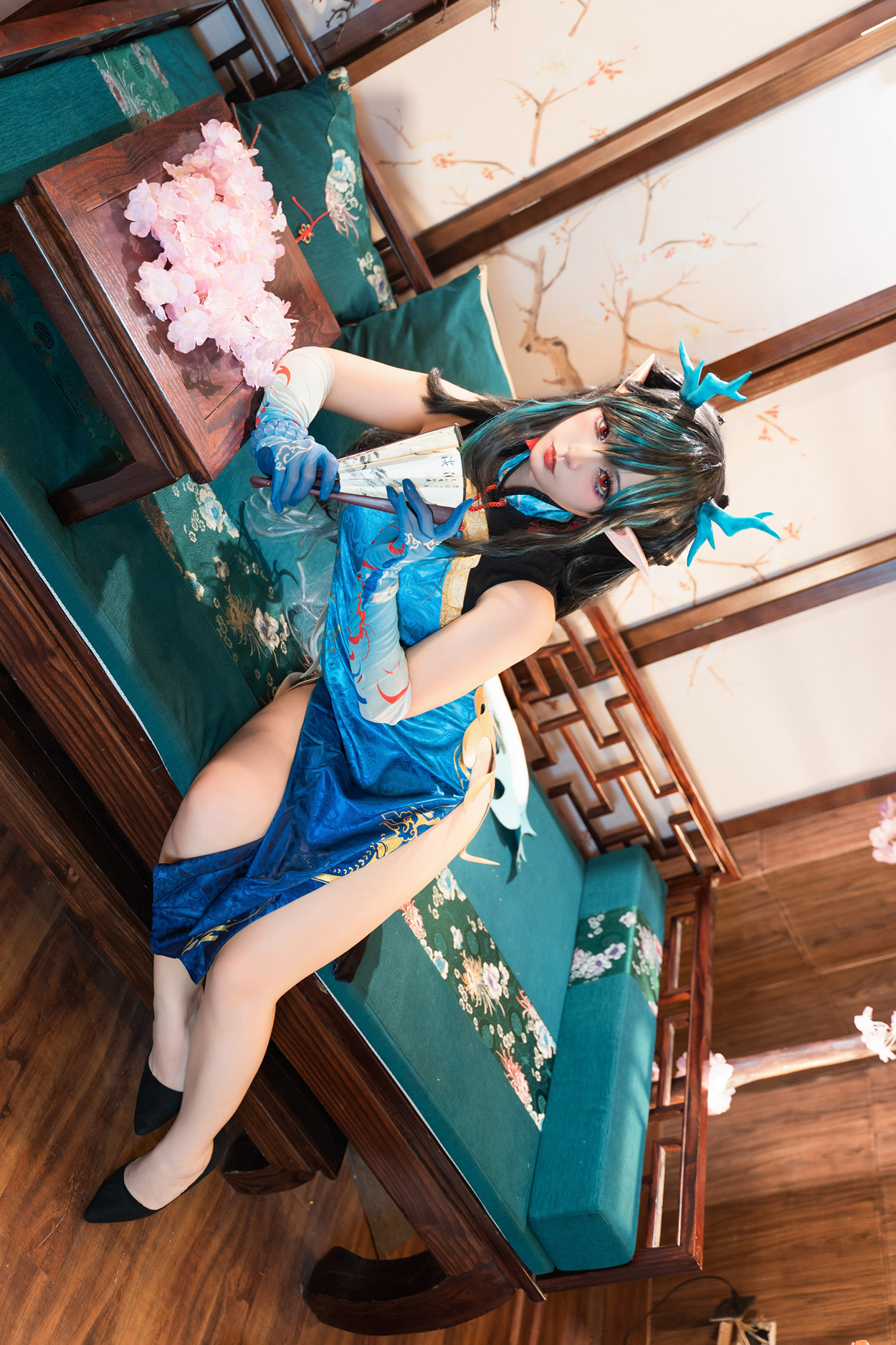 Cosplay 小和甜酒 & 橙风千雅 明日方舟年夕中式双人御守 Set.03
