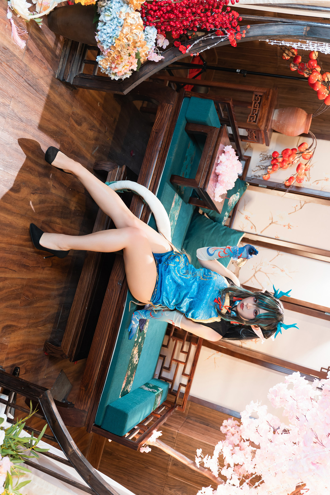 Cosplay 小和甜酒 & 橙风千雅 明日方舟年夕中式双人御守 Set.03