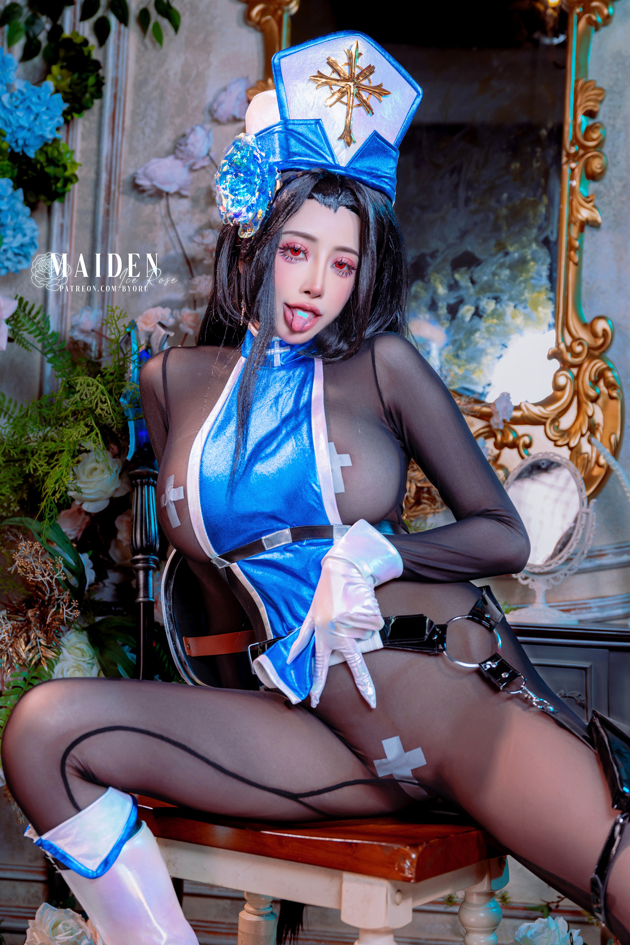 Cosplay 日本性感小妹Byoru Maiden-Ice Rose