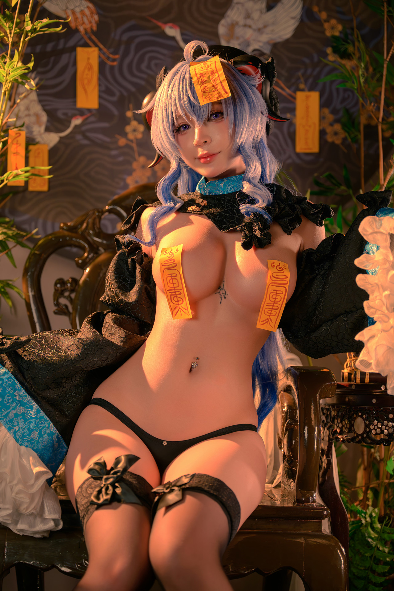 Cosplay Umeko.J – Ganyu Jiangshi Set.01