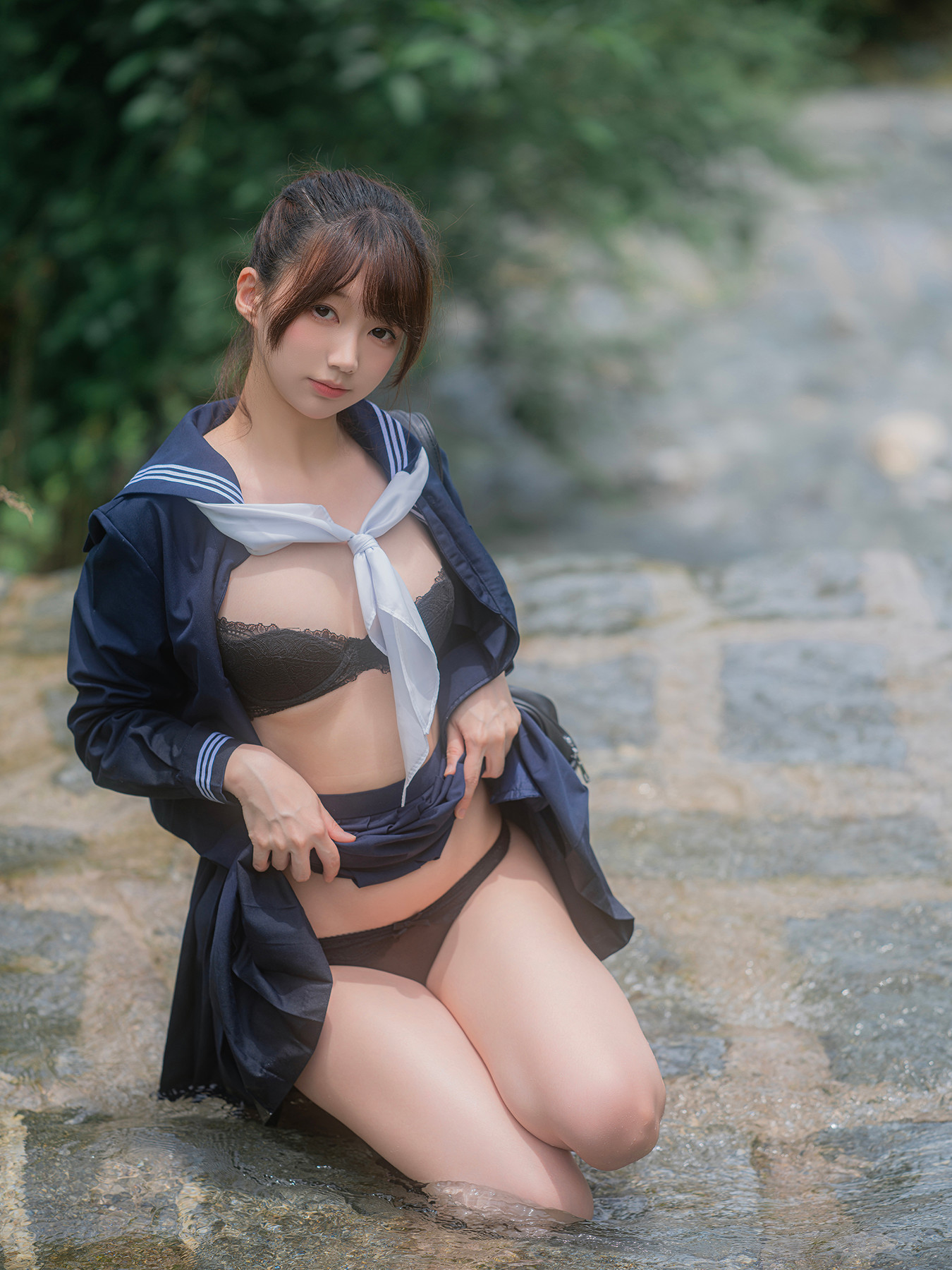 Cosplay Nagisa魔物喵 – 川で水遊び Set.02