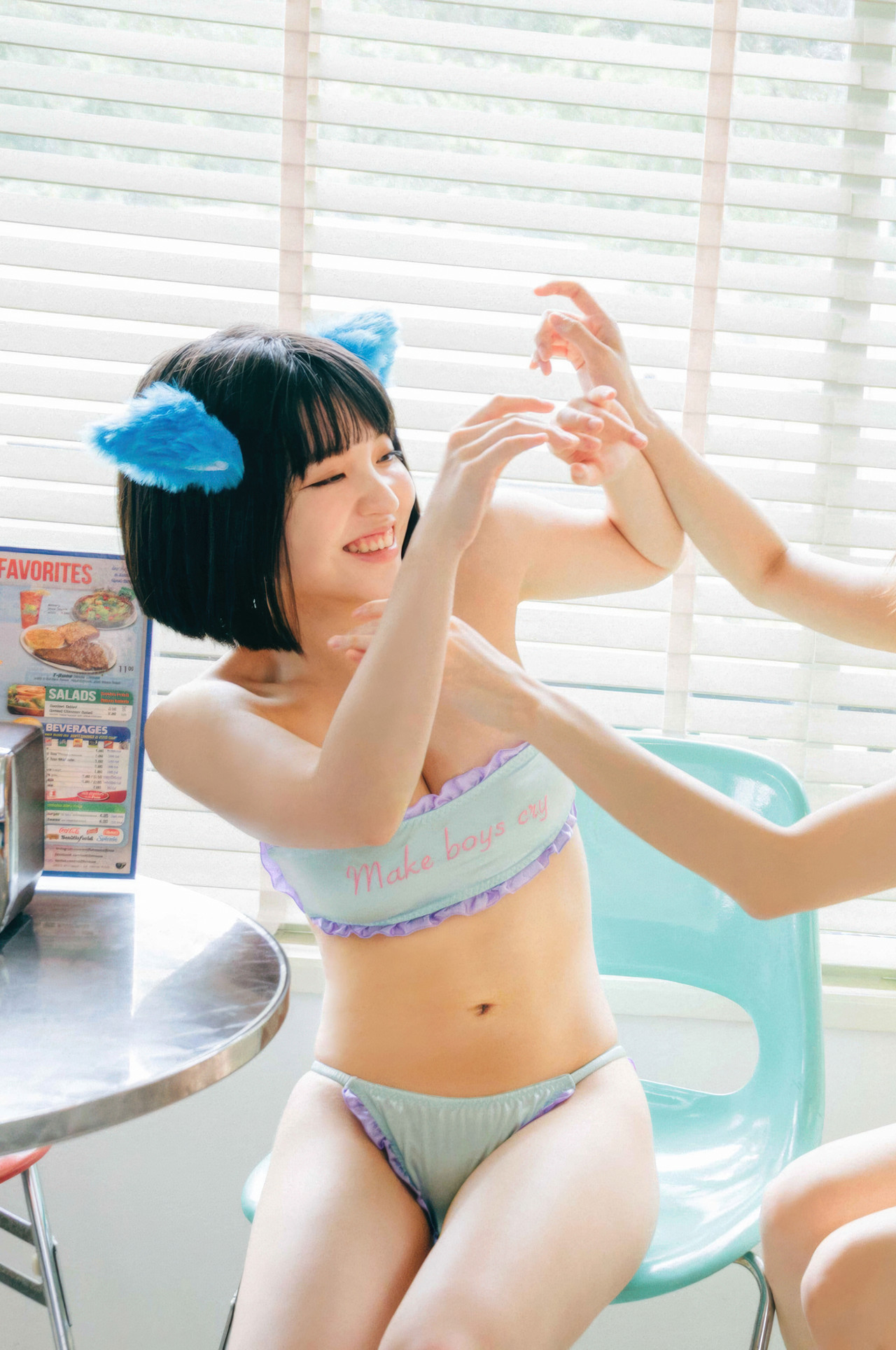Nemoto Nagi 根本凪, Rin Kaname 鹿目凛, from でんぱ組.inc 写真集 ねもぺろ 「萌えキュン」 だけじゃありません。 Set.01