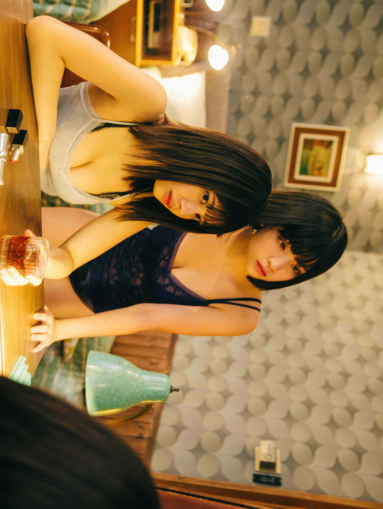 Nemoto Nagi 根本凪, Rin Kaname 鹿目凛, from でんぱ組.inc 写真集 ねもぺろ 「萌えキュン」 だけじゃありません。 Set.01