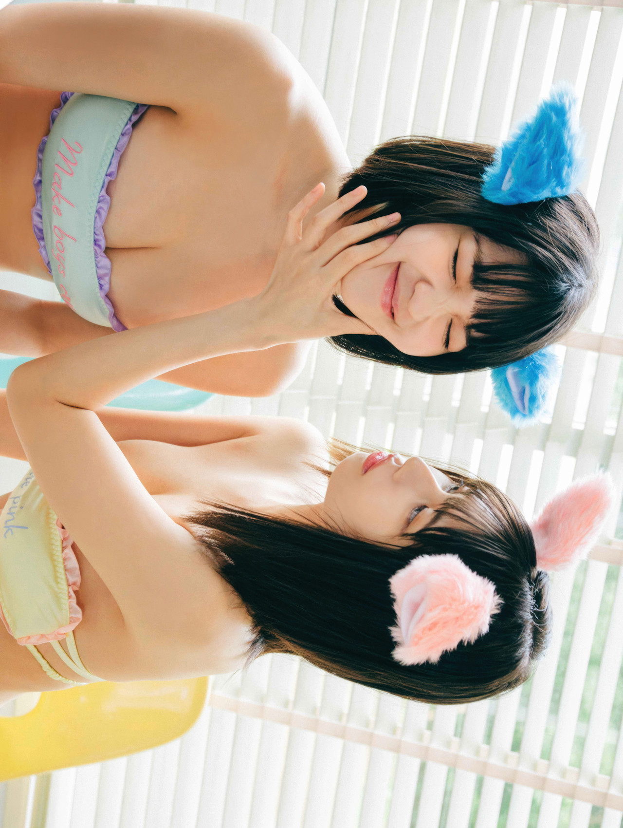 Nemoto Nagi 根本凪, Rin Kaname 鹿目凛, from でんぱ組.inc 写真集 ねもぺろ 「萌えキュン」 だけじゃありません。 Set.01