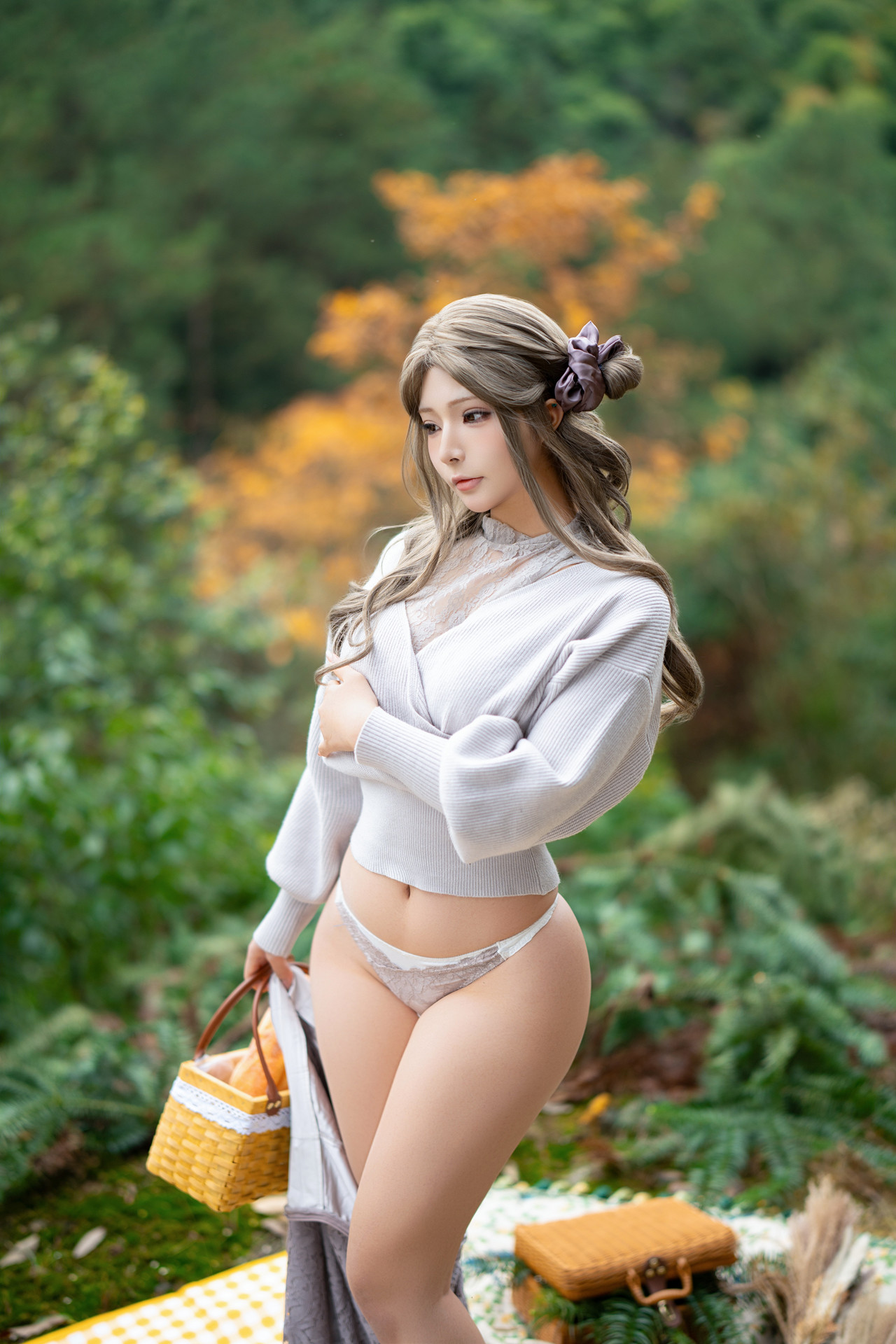 Cosplay Yuuhui玉汇 – 太太的春游计划 Set.01