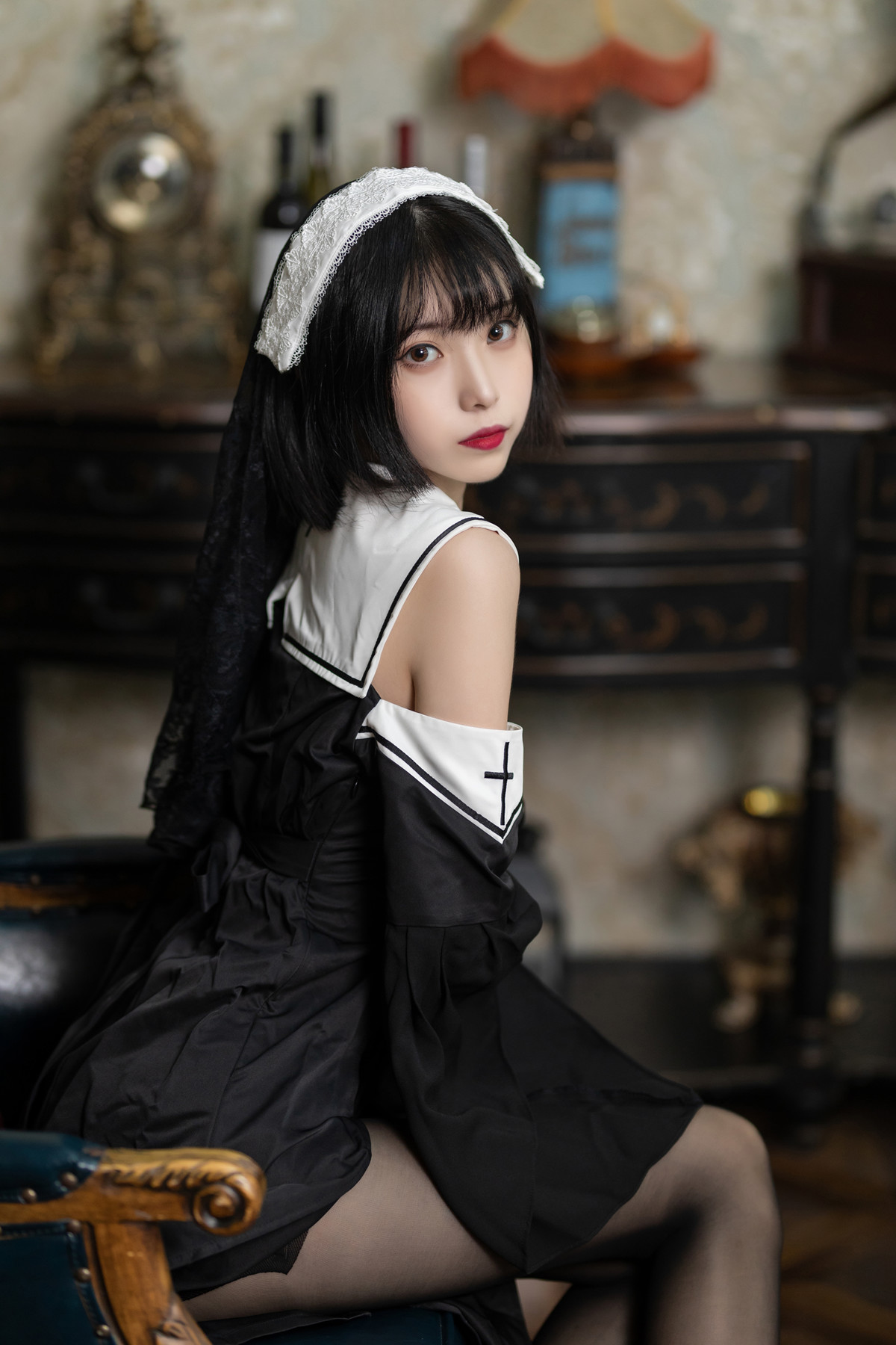 Cosplay 许岚LAN – 暗黑修女