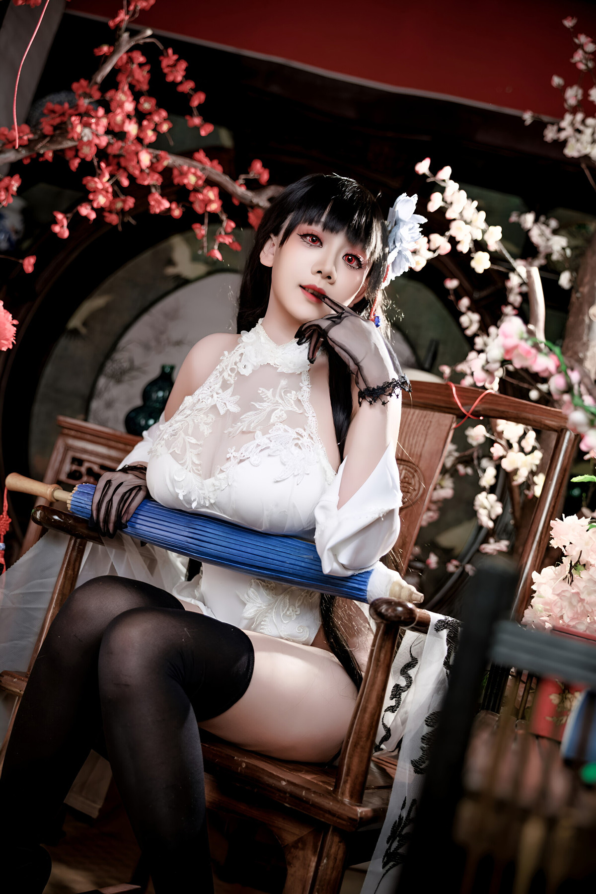 Cosplay 阿雪雪 – 碧蓝航线 逸仙 中式 Set.01