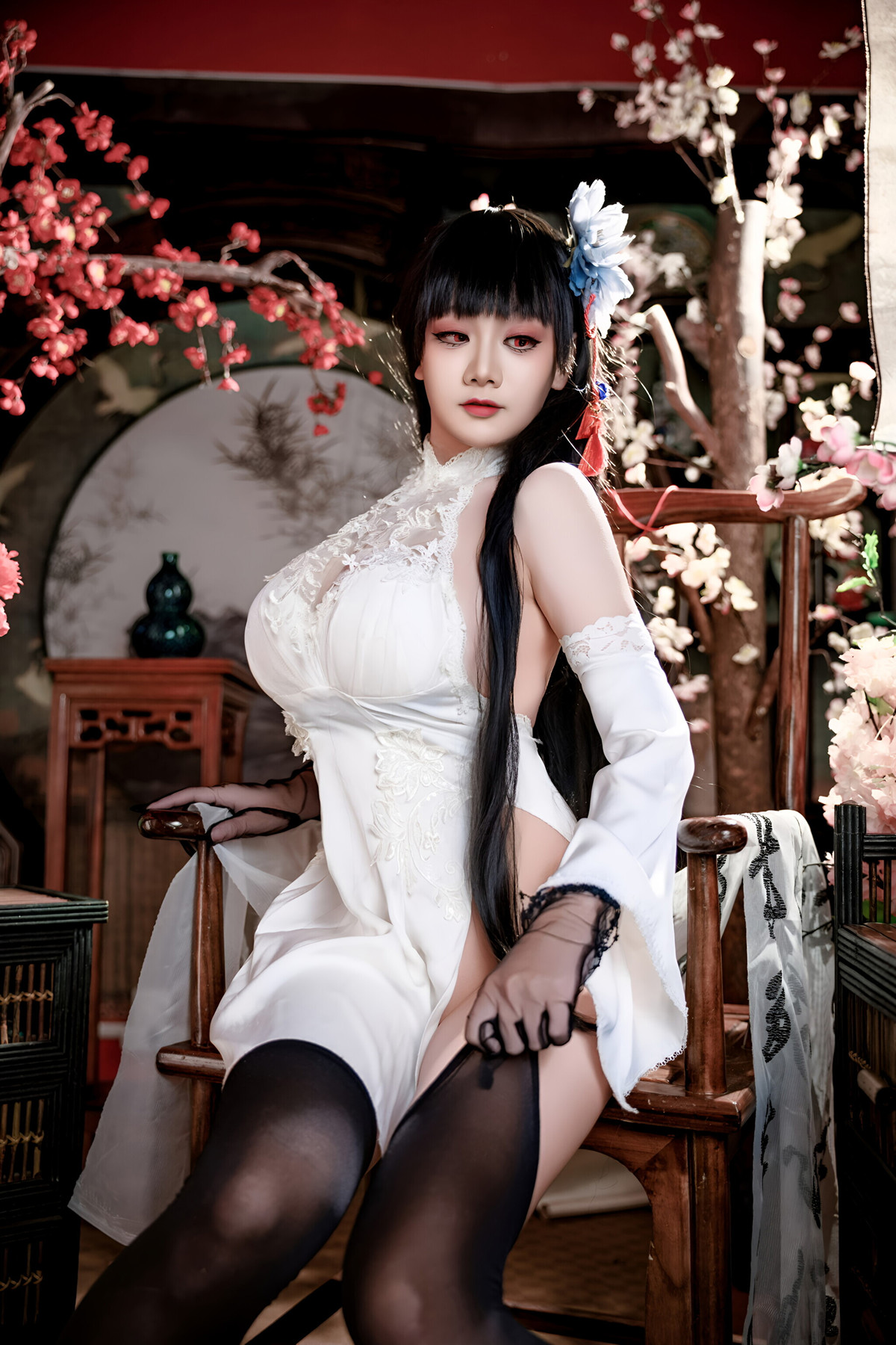 Cosplay 阿雪雪 – 碧蓝航线 逸仙 中式 Set.01