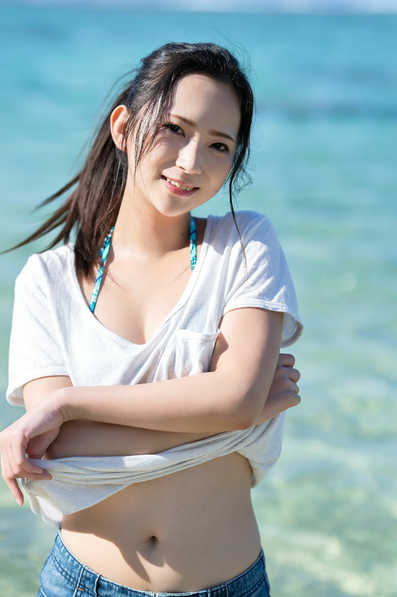 Miho Machiyama 街山みほ, idolpost 写真集 「煌めく紺碧の」 Set.01