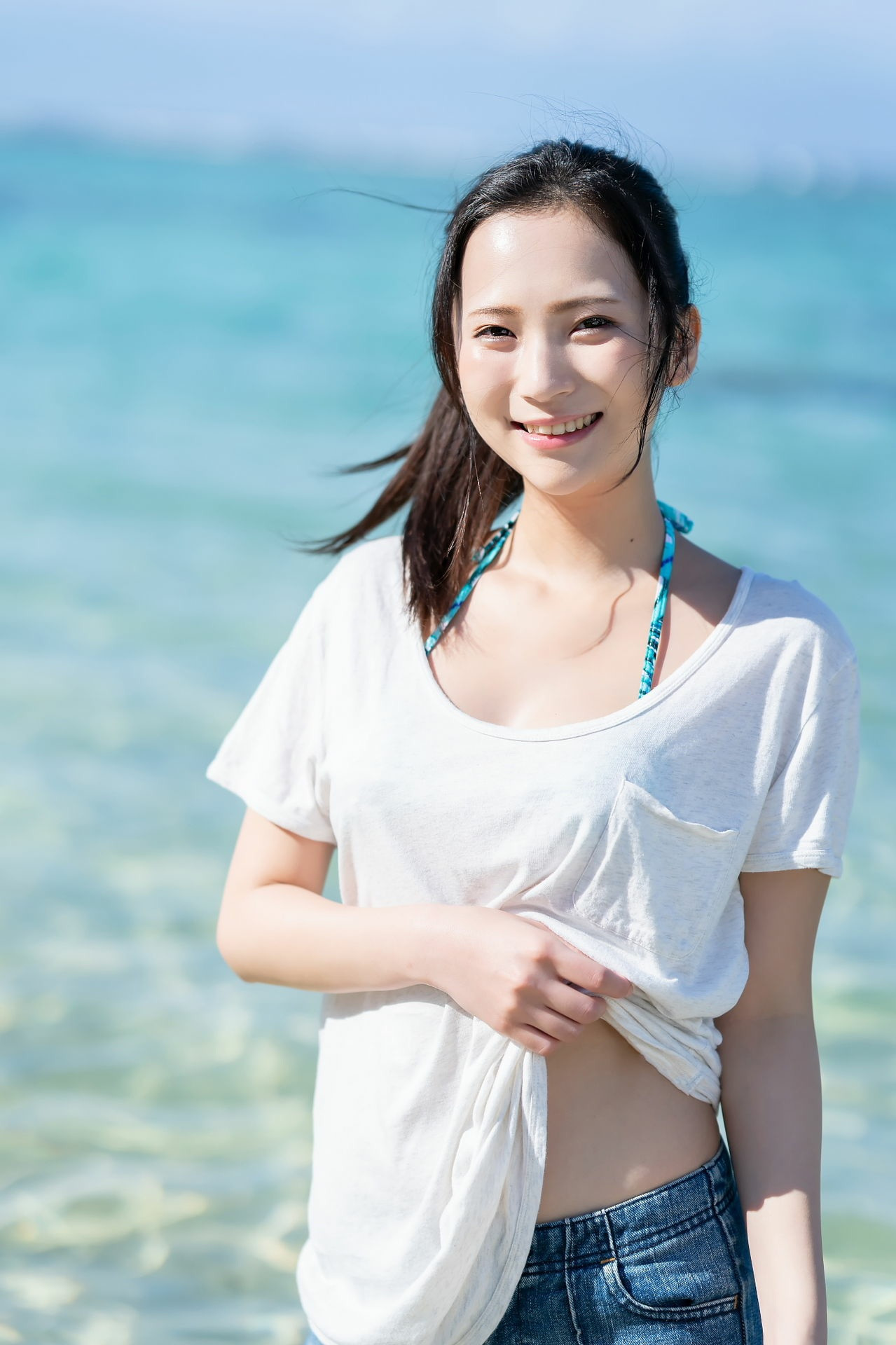 Miho Machiyama 街山みほ, idolpost 写真集 「煌めく紺碧の」 Set.01