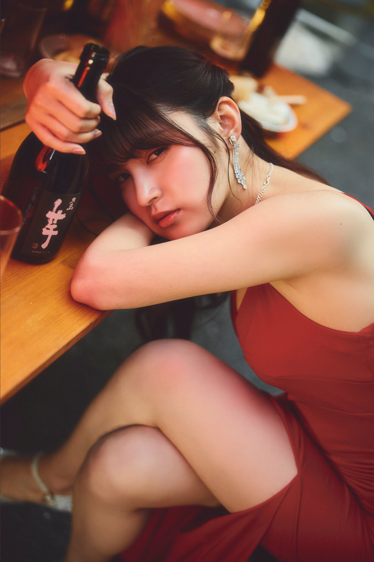 Yui Kojina 神志那結衣, SPA！デジタル写真集 「赤いドレスを脱いだら……」 Set.01