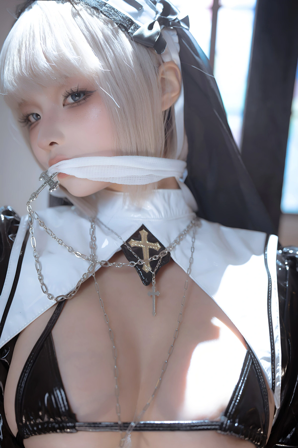 Cosplay 蠢沫沫Chunmomo – 黑修女 Set.01