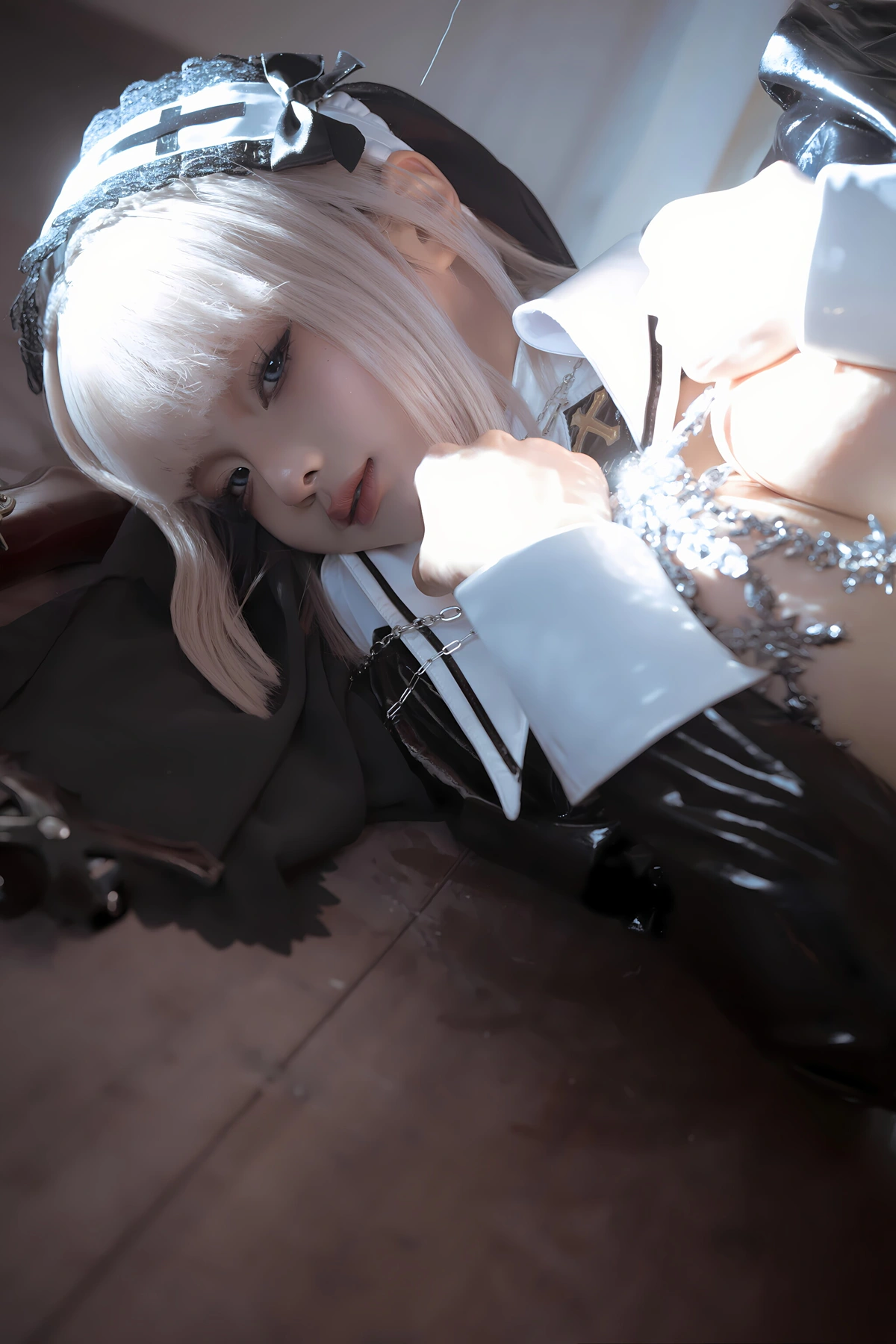 Cosplay 蠢沫沫Chunmomo – 黑修女 Set.02