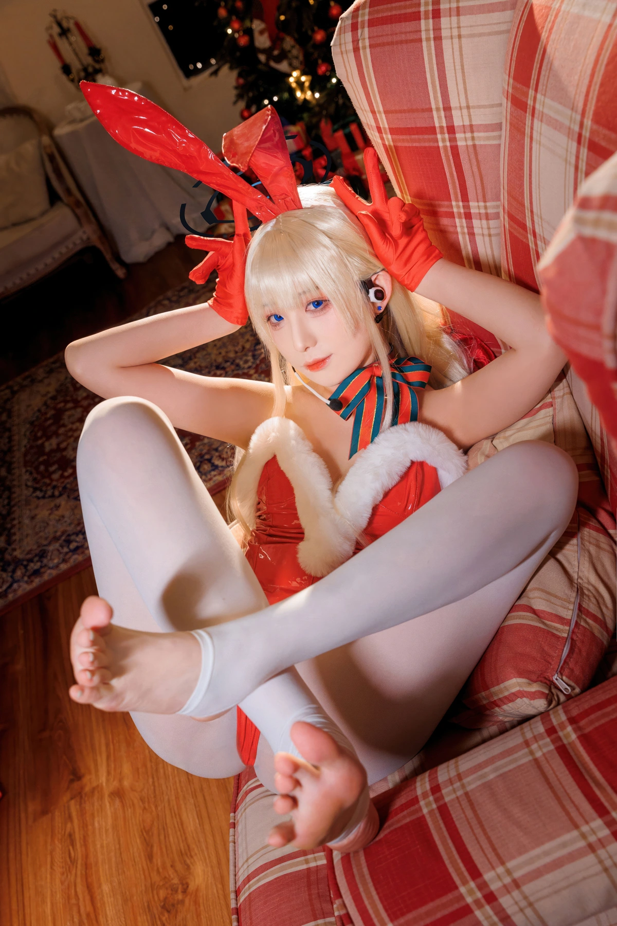 Cosplay 封疆疆v – 蔚蓝档案 飞鸟马时 圣诞