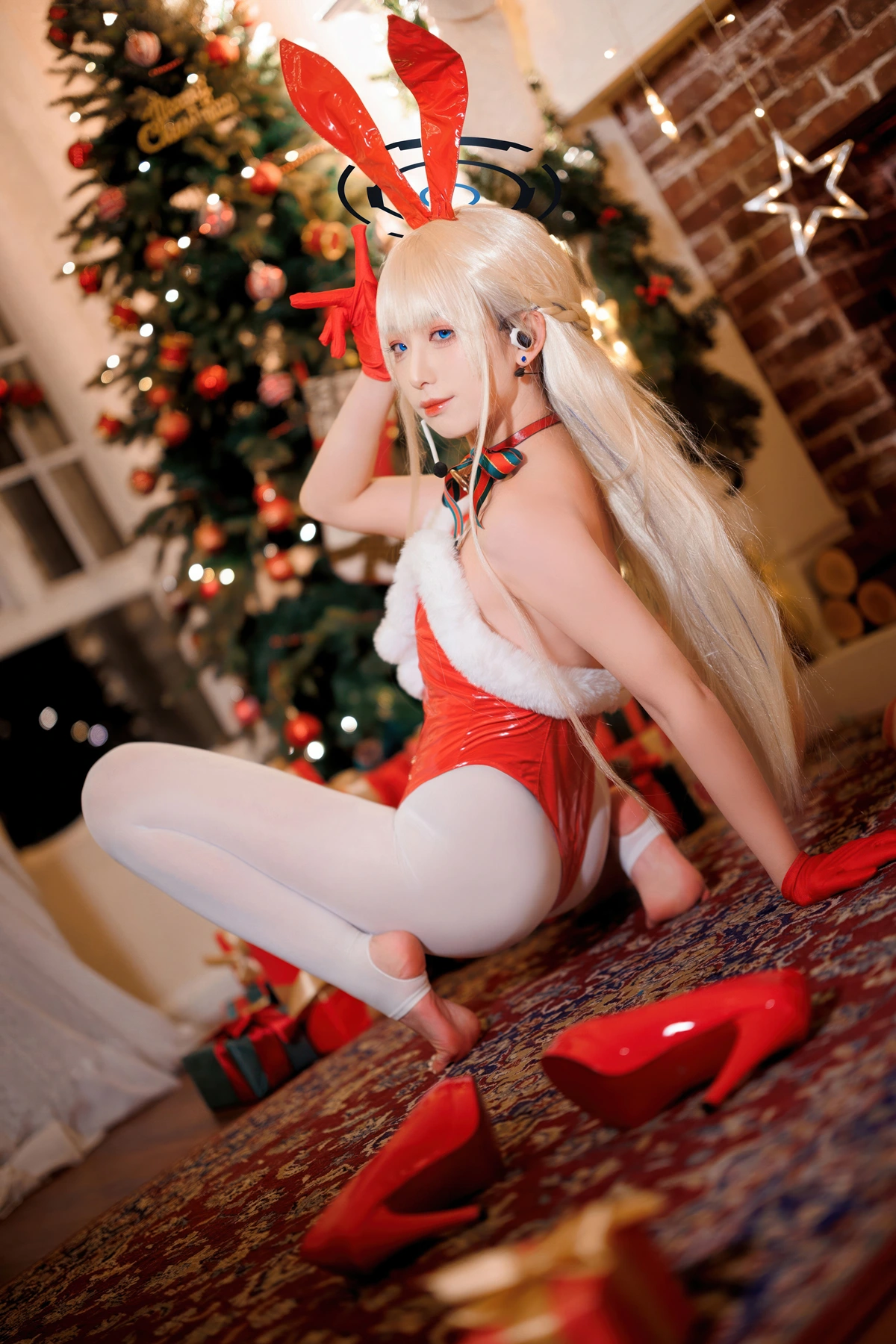 Cosplay 封疆疆v – 蔚蓝档案 飞鸟马时 圣诞