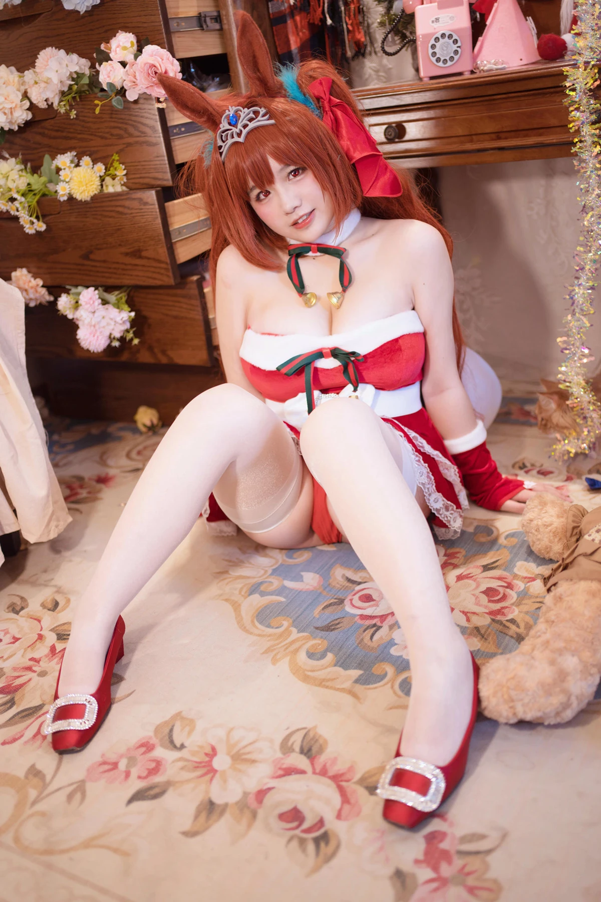 Cosplay 阿半今天很开心 – 赛马娘 大和赤骥·绯红的星落之夜