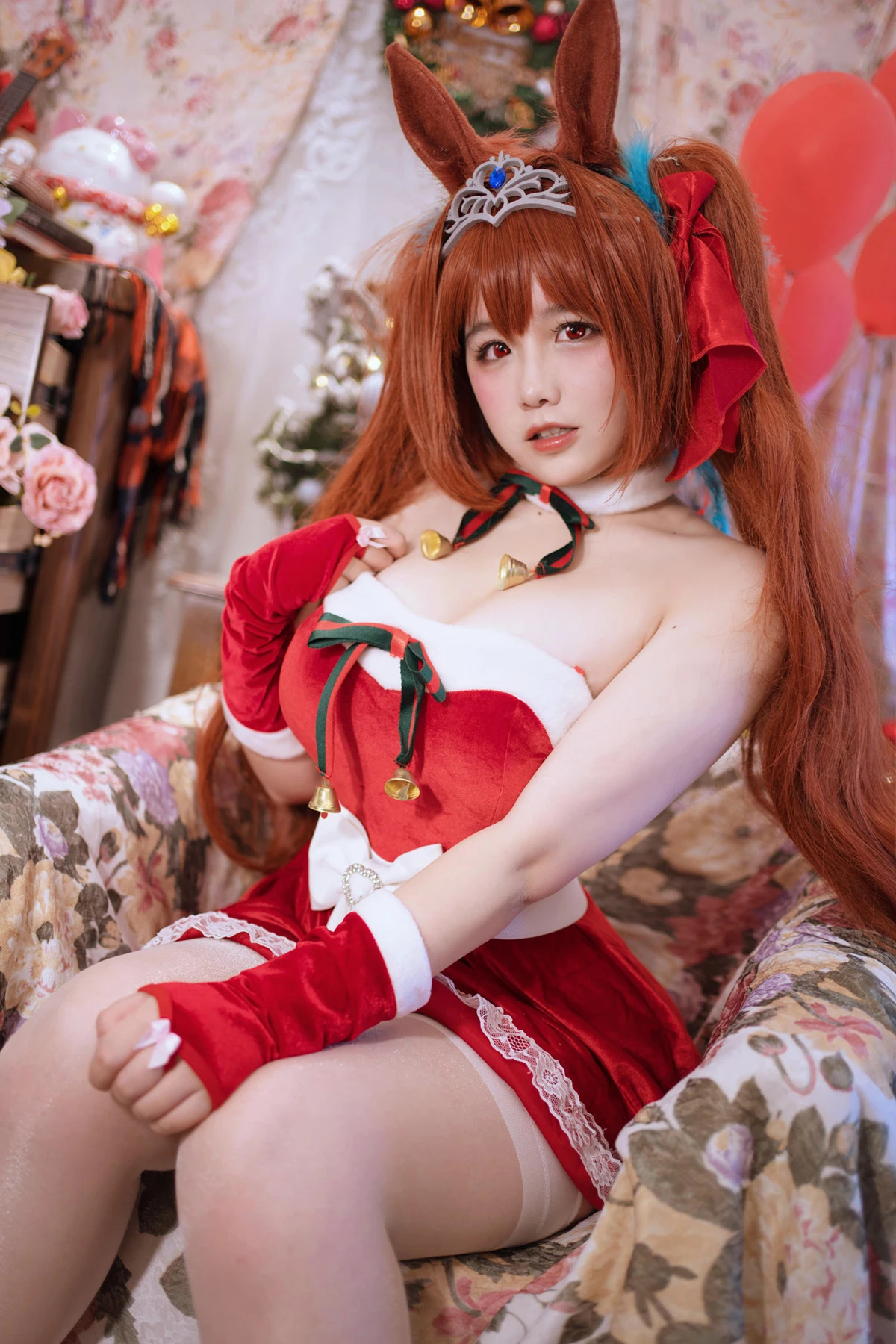 Cosplay 阿半今天很开心 – 赛马娘 大和赤骥·绯红的星落之夜