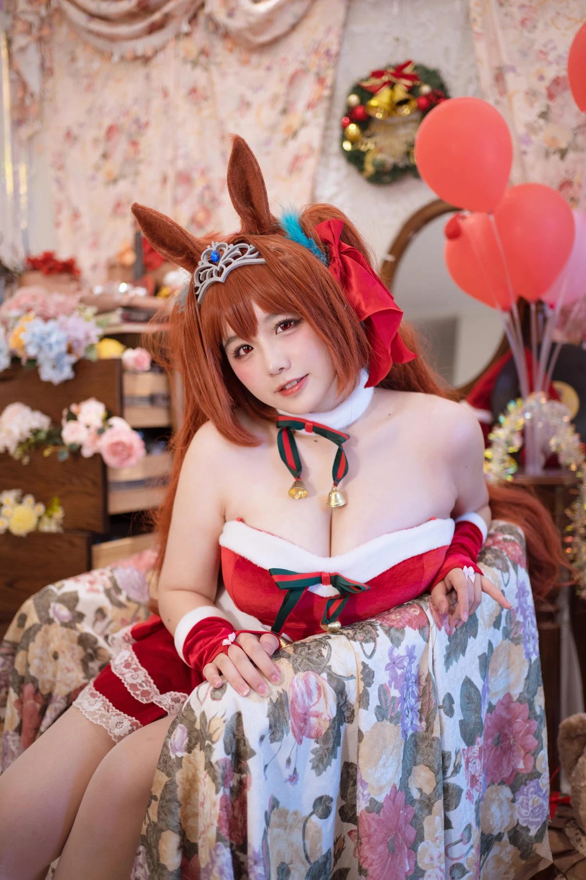 Cosplay 阿半今天很开心 – 赛马娘 大和赤骥·绯红的星落之夜