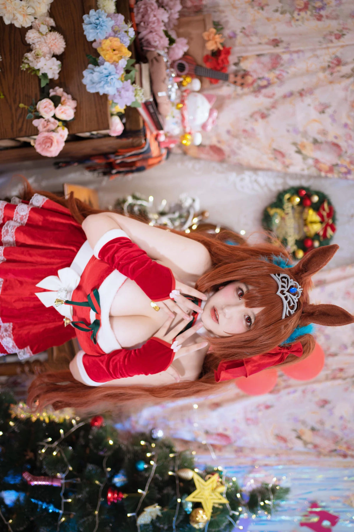 Cosplay 阿半今天很开心 – 赛马娘 大和赤骥·绯红的星落之夜