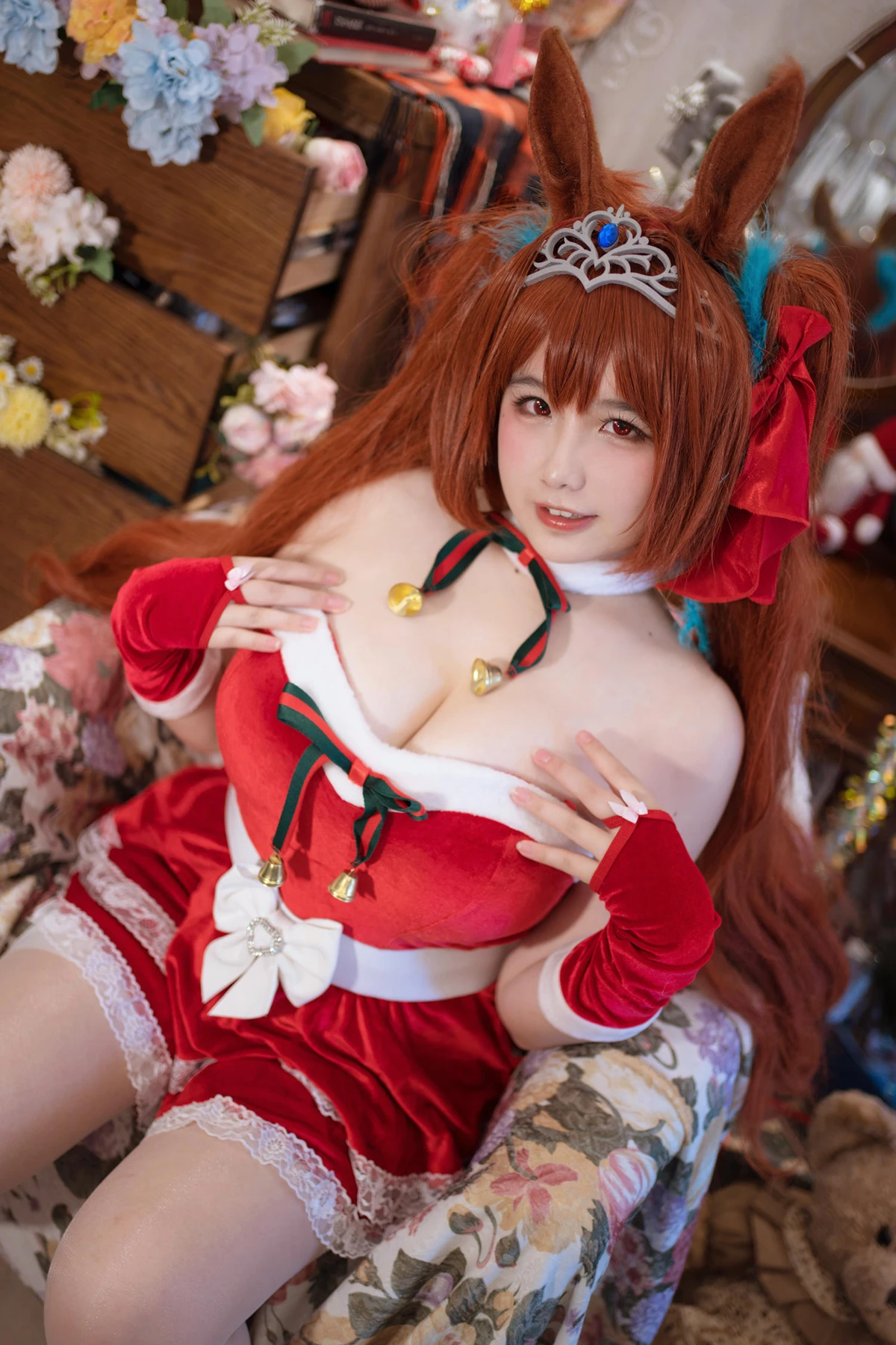 Cosplay 阿半今天很开心 – 赛马娘 大和赤骥·绯红的星落之夜