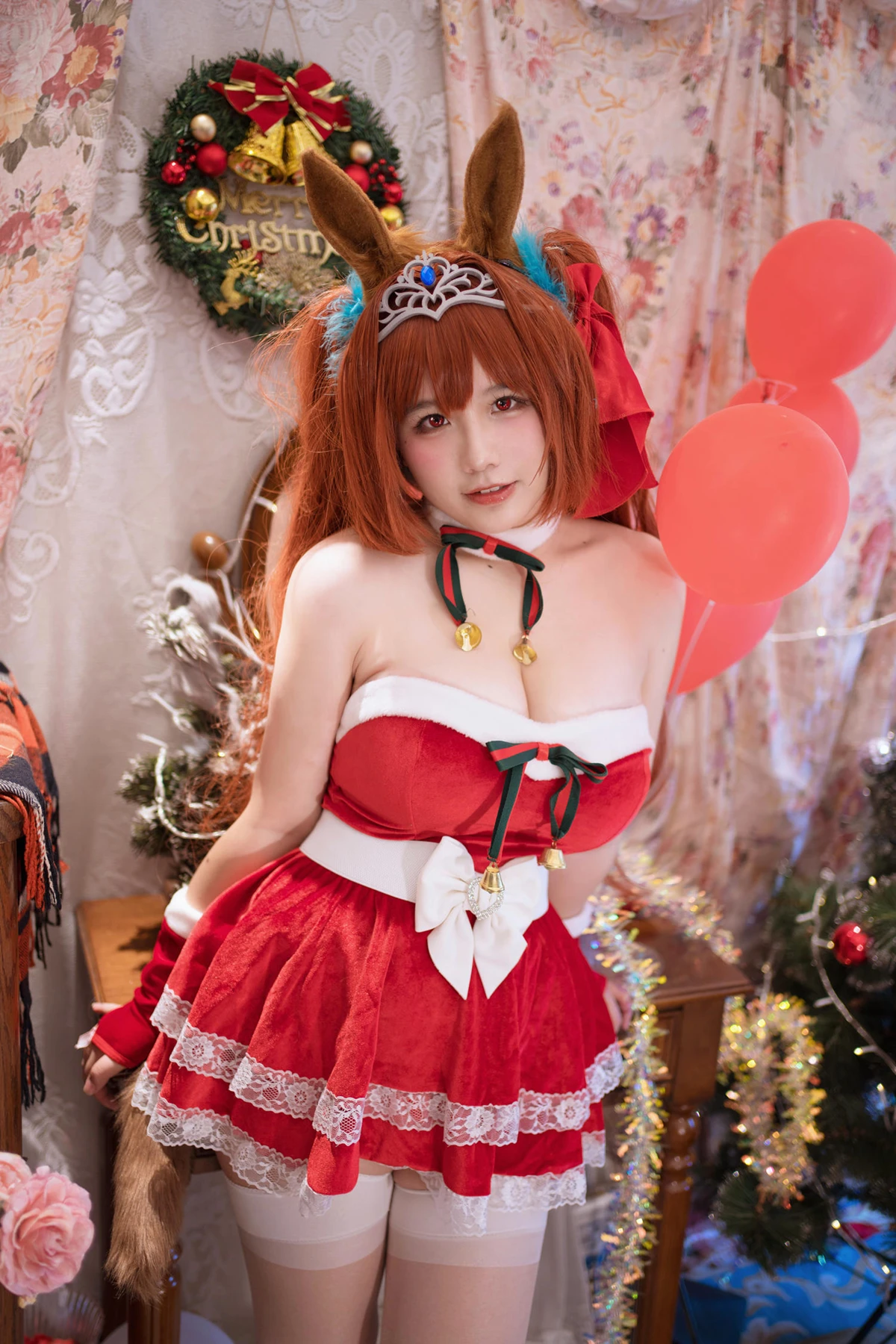 Cosplay 阿半今天很开心 – 赛马娘 大和赤骥·绯红的星落之夜