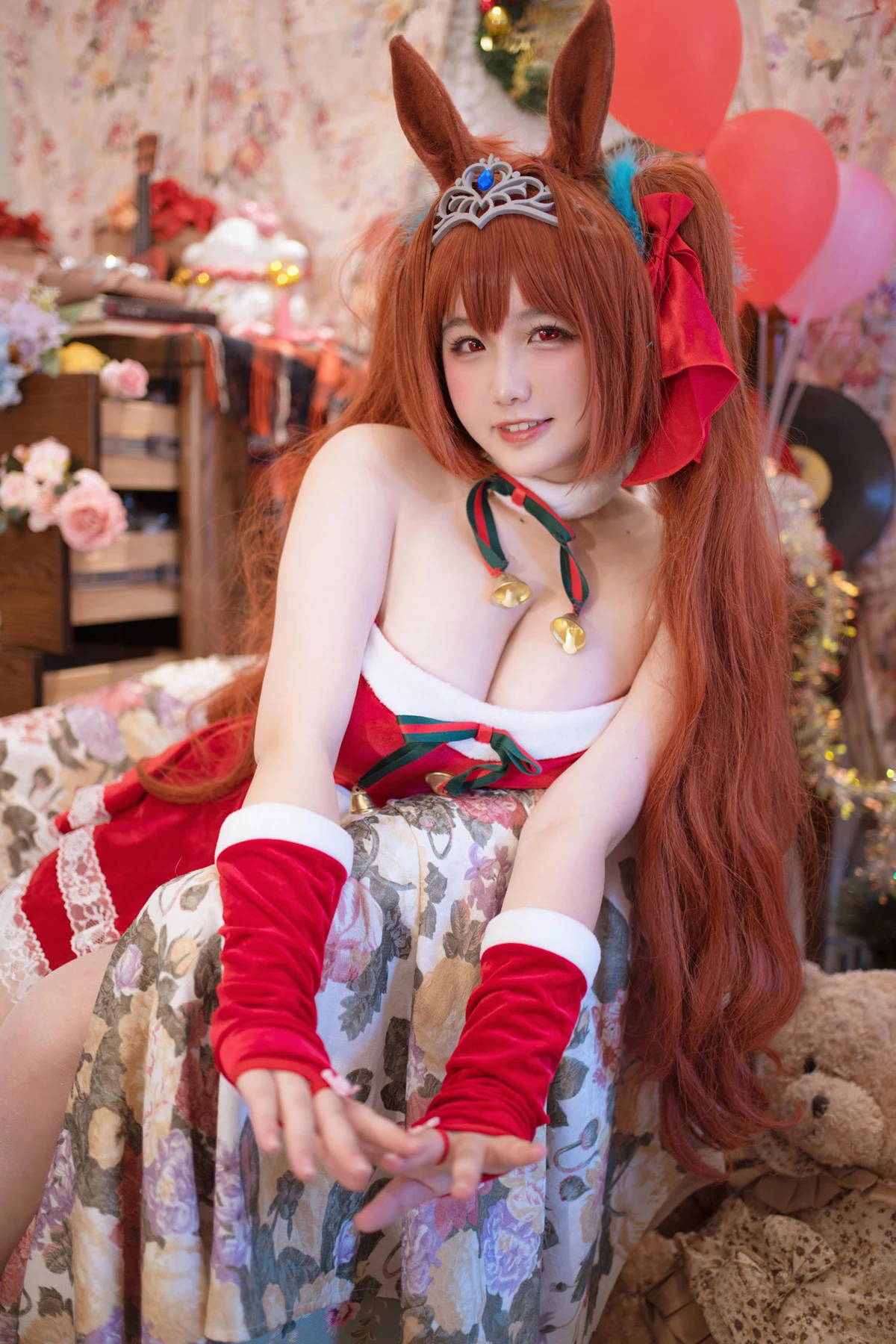 Cosplay 阿半今天很开心 – 赛马娘 大和赤骥·绯红的星落之夜