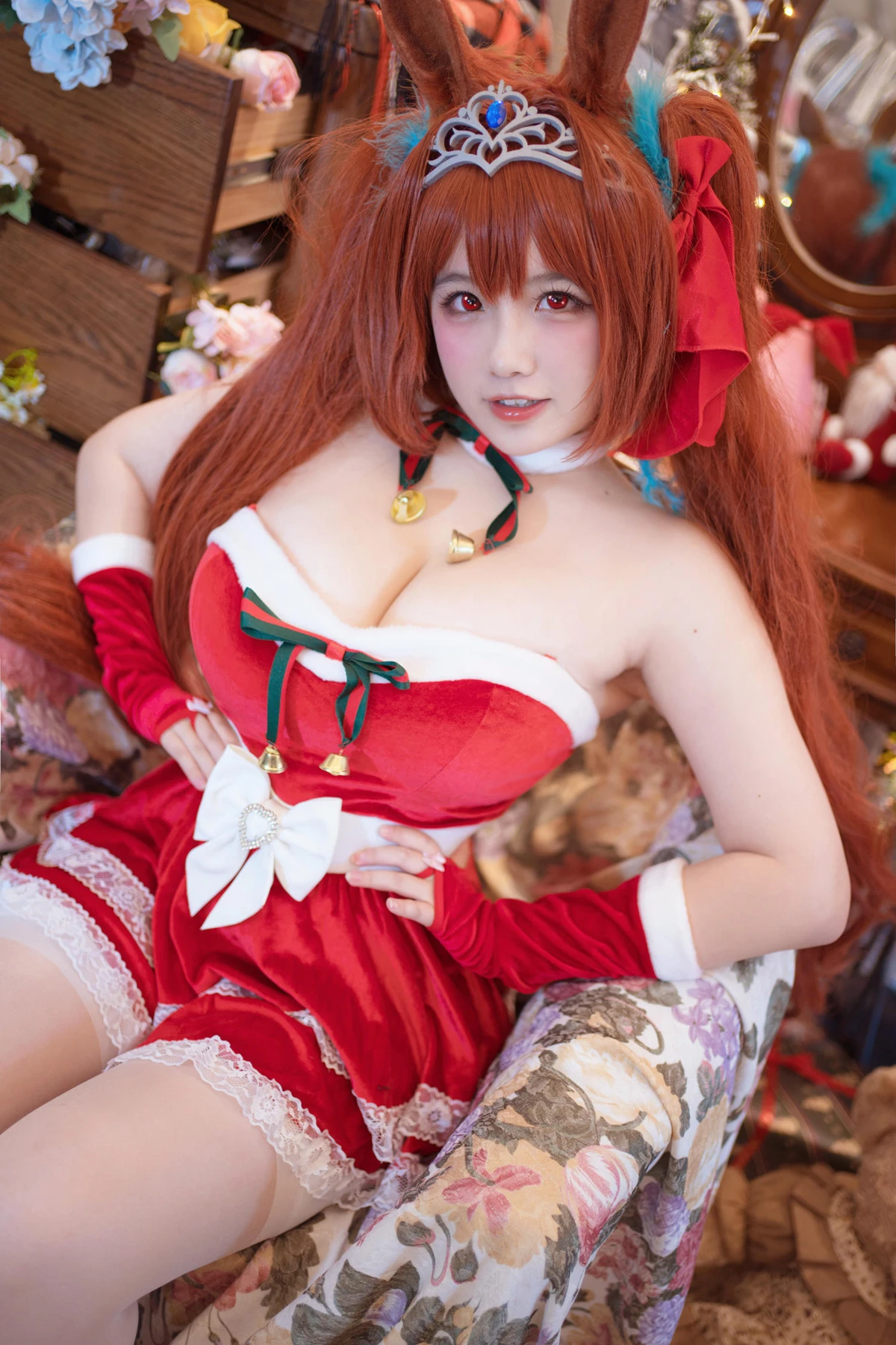 Cosplay 阿半今天很开心 – 赛马娘 大和赤骥·绯红的星落之夜